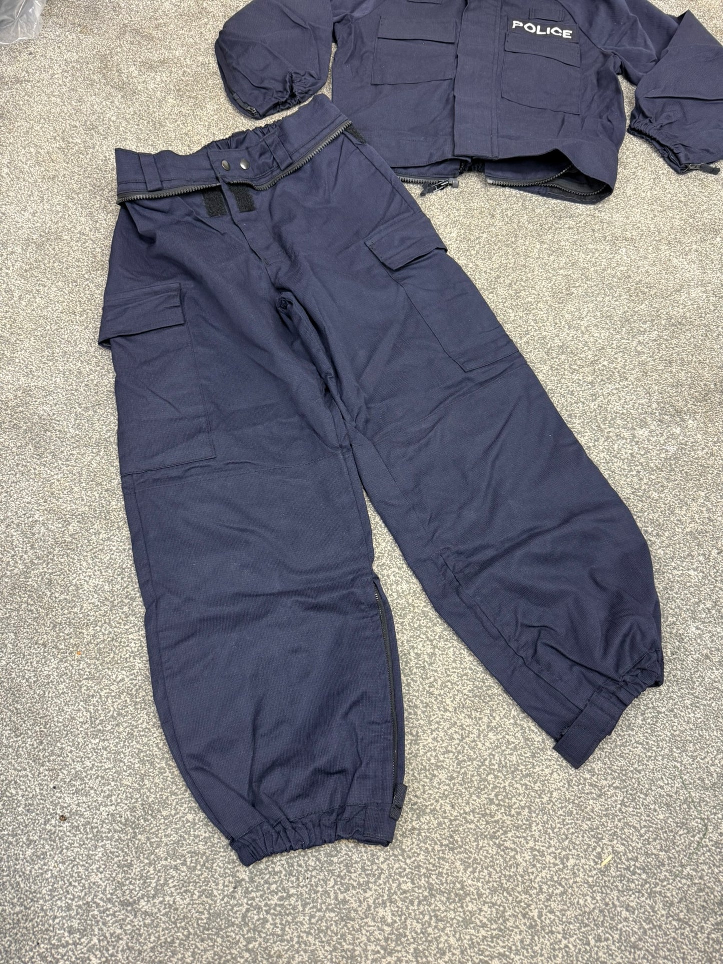 Ex Police 2 Piece Coverall Riot Suit MEDIUM Derby Unitex - Badged