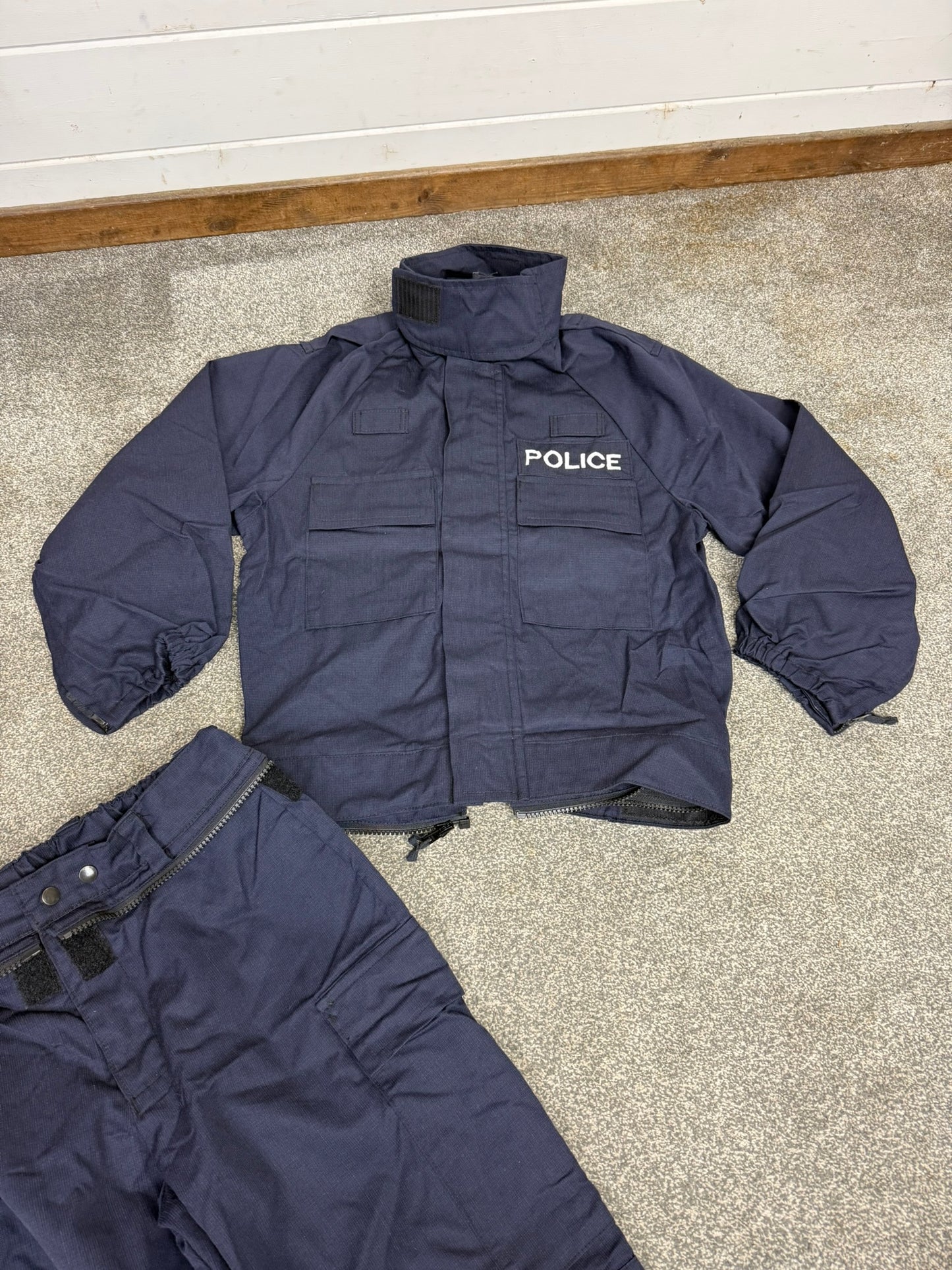 Ex Police 2 Piece Coverall Riot Suit MEDIUM Derby Unitex - Badged