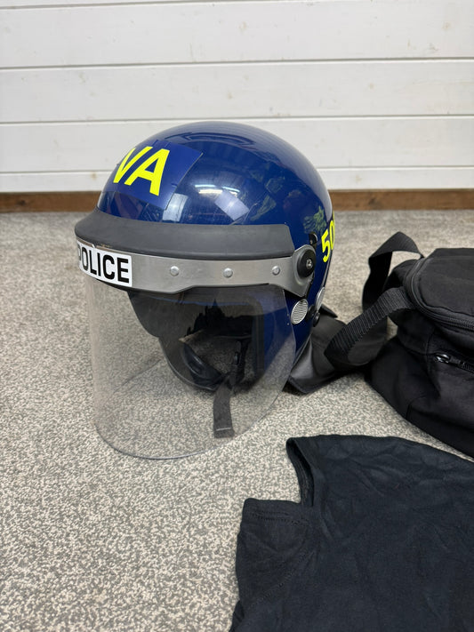 Ex Police Argus Riot Helmet Hood & Bag APH05G TV Film Collectable Display