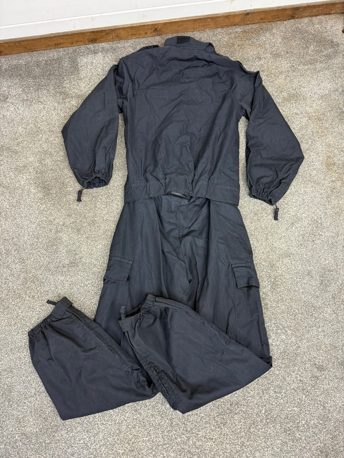 Ex Police 2 Piece Coverall Riot Suit SMALL Derby Unitex - Badged