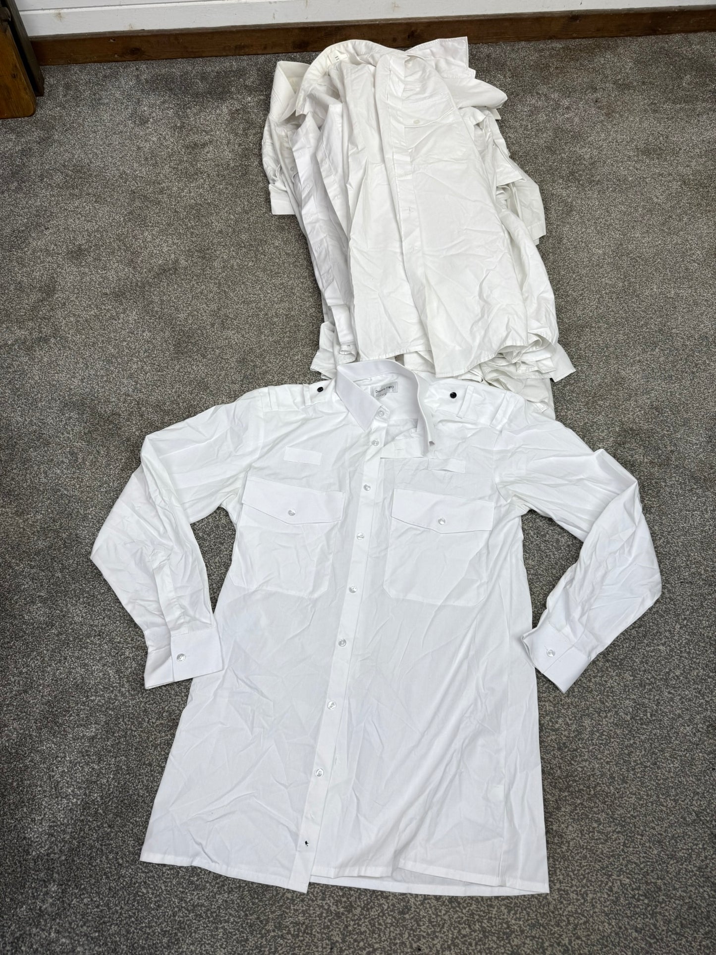 10x Ex Police White Shirt Job Lot Mixed Bundle Good Condition