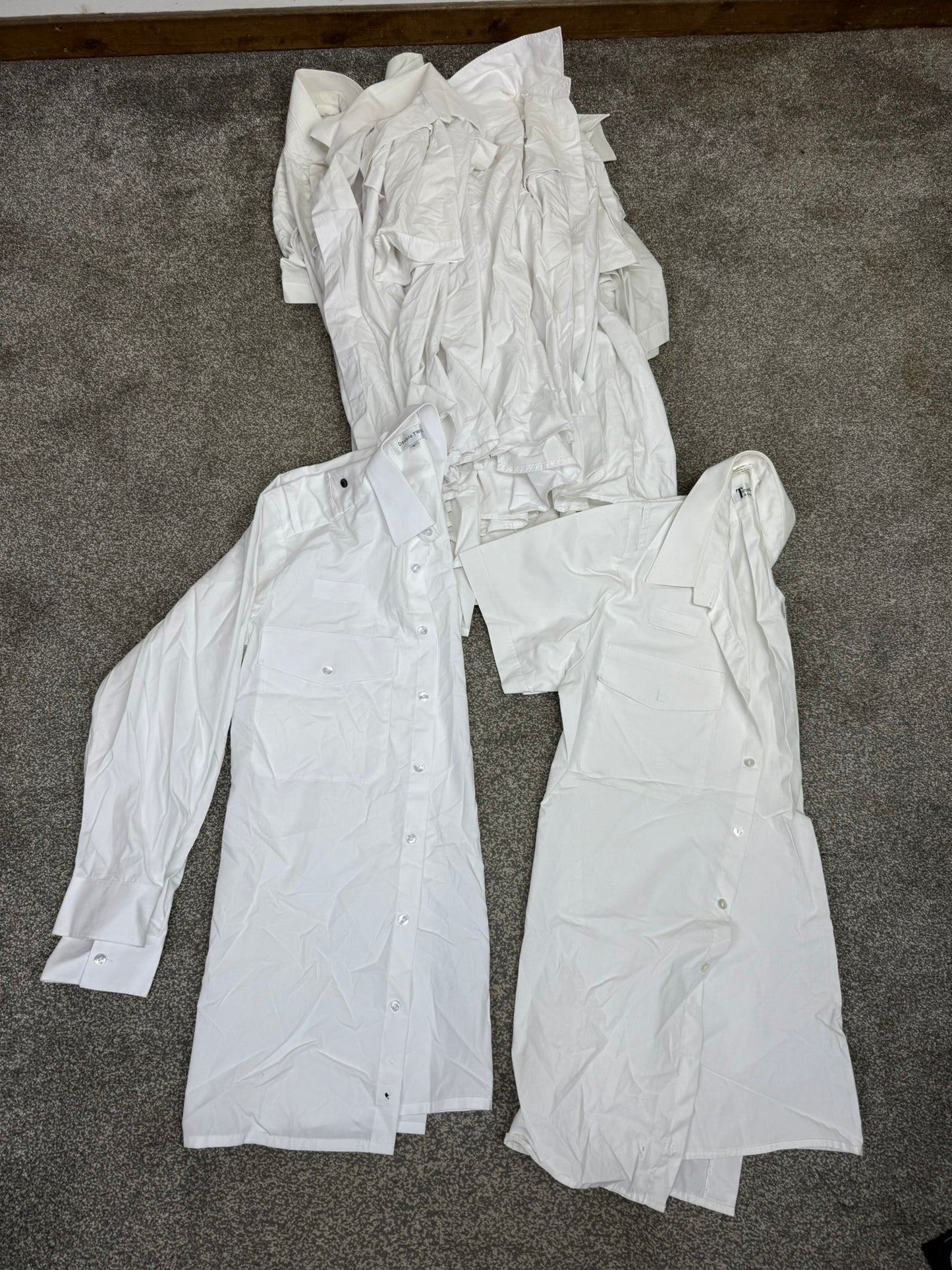 10x Ex Police White Shirt Job Lot Mixed Bundle Good Condition