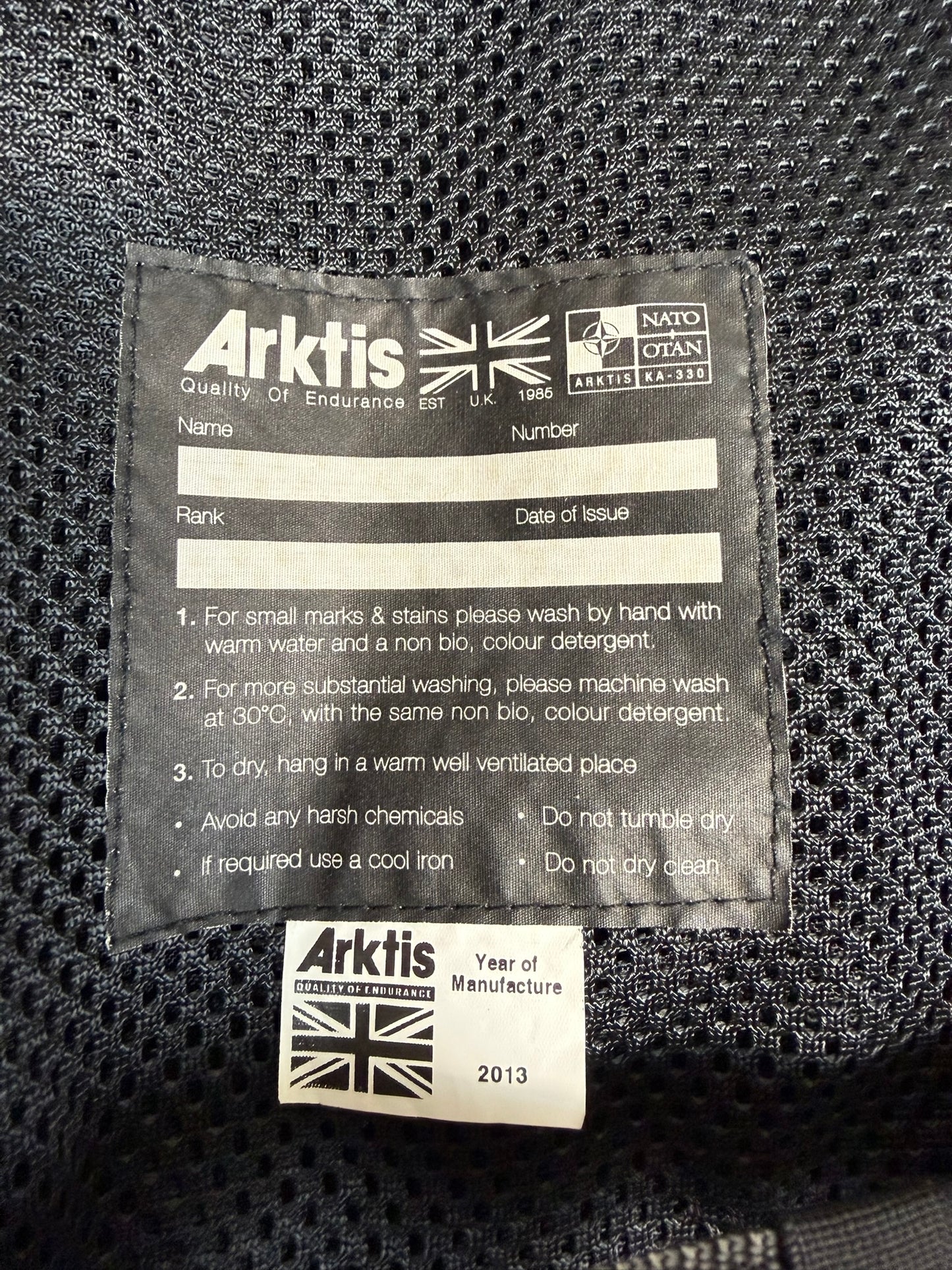 Ex Police Arktis Black Utility Tac Vest LARGE Equipment Vest Security Patrol Airsoft