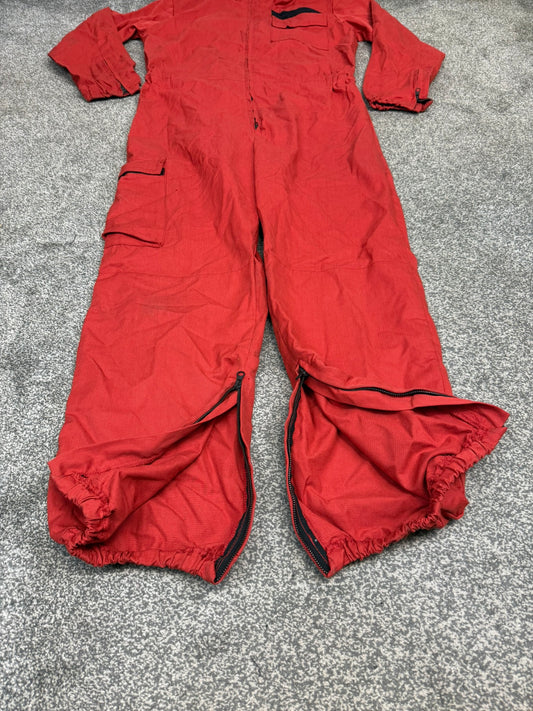 Ex Police Red Derby Unitex Coverall Riot Suit Flame Resistant Riot Overalls 42.5"