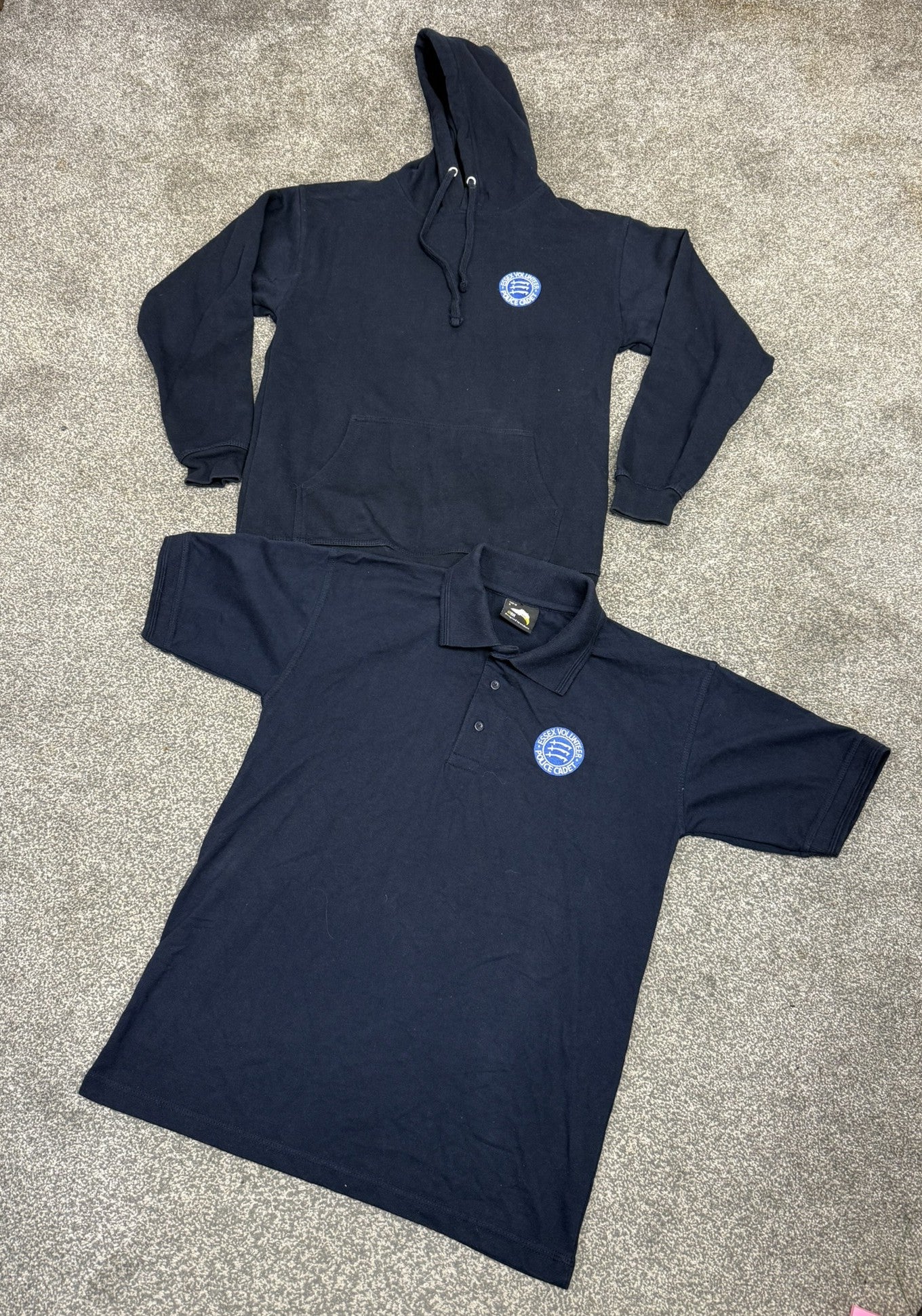 Genuine Ex Essex Volunteer Police Cadet Polo Shirt & Hoodie VPC - SMALL