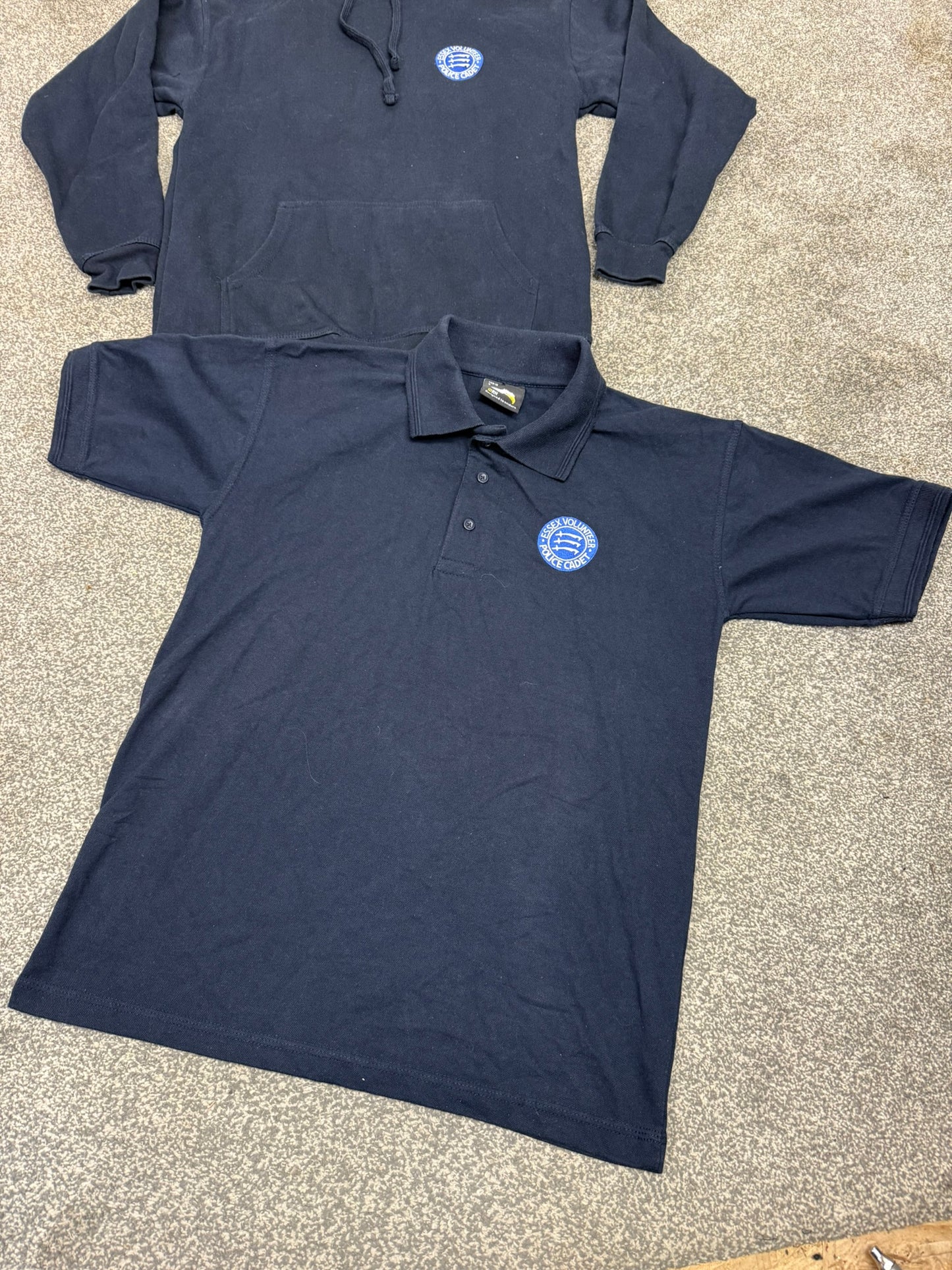 Genuine Ex Essex Volunteer Police Cadet Polo Shirt & Hoodie VPC - SMALL