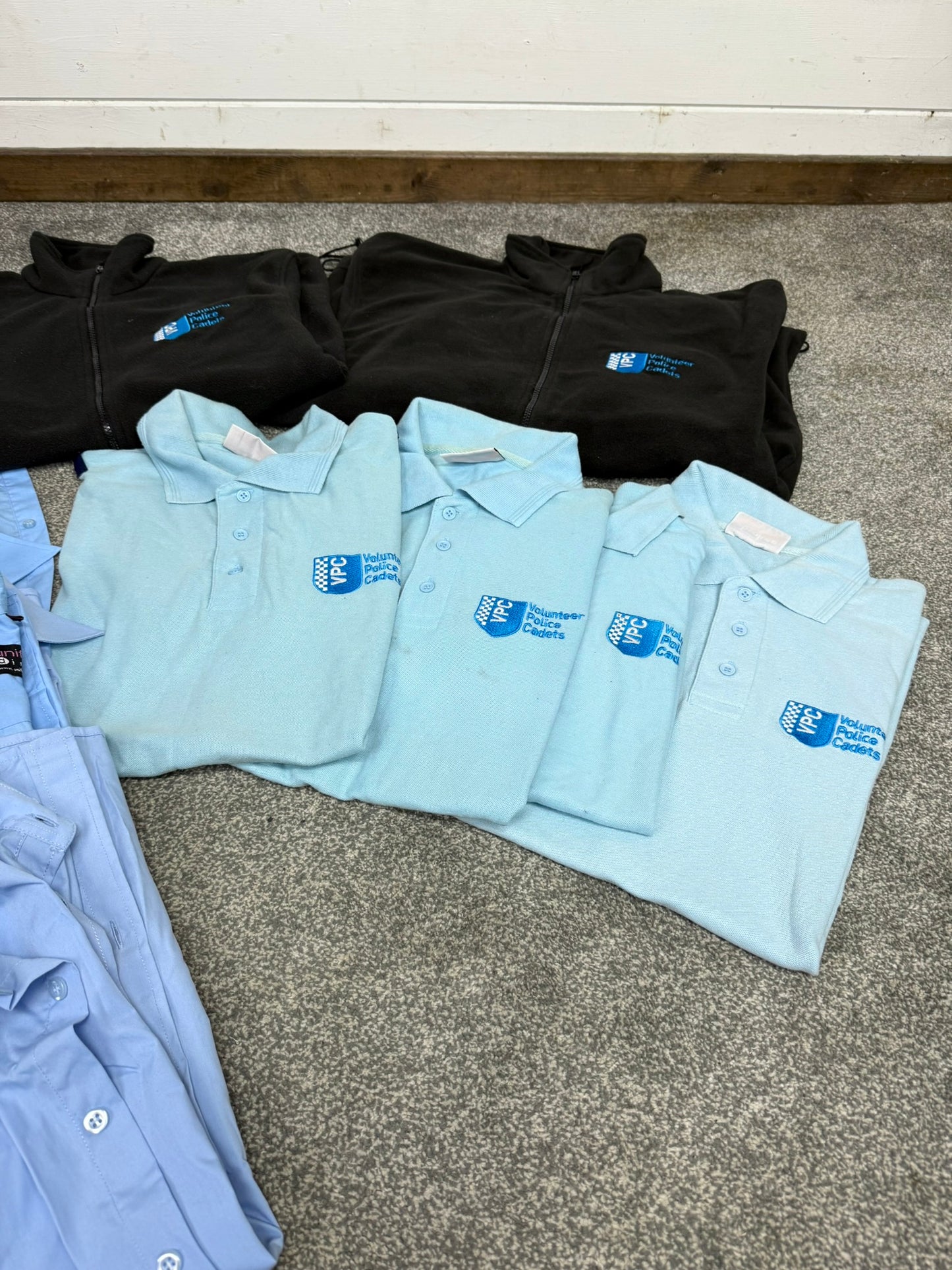 Ex Volunteer Police Cadet VPC Polo Shirts Fleece & Shirt Job Lot
