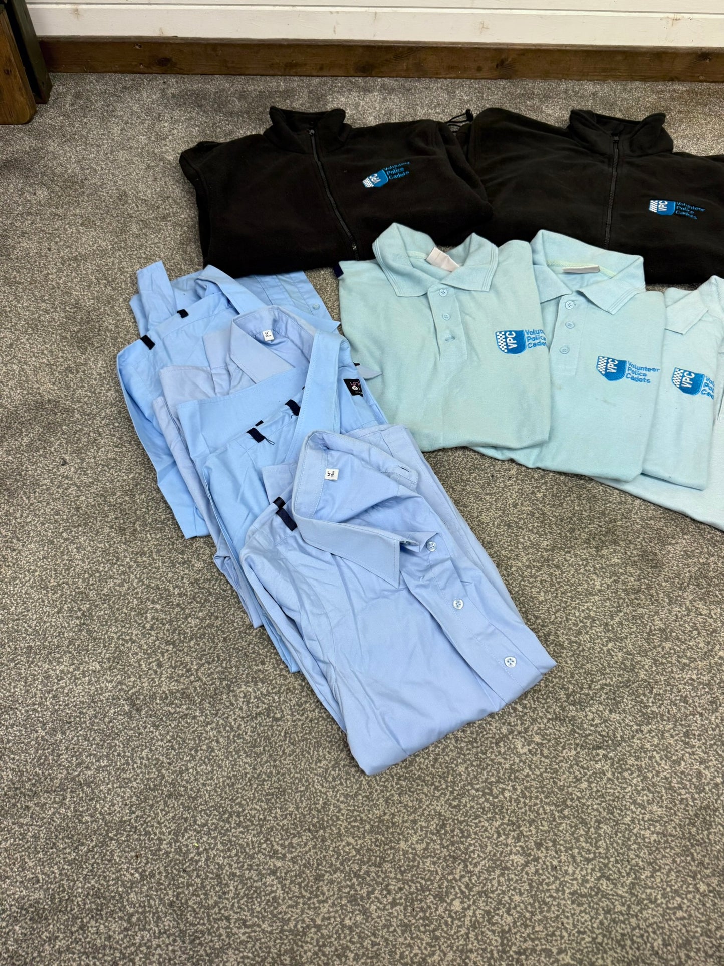 Ex Volunteer Police Cadet VPC Polo Shirts Fleece & Shirt Job Lot