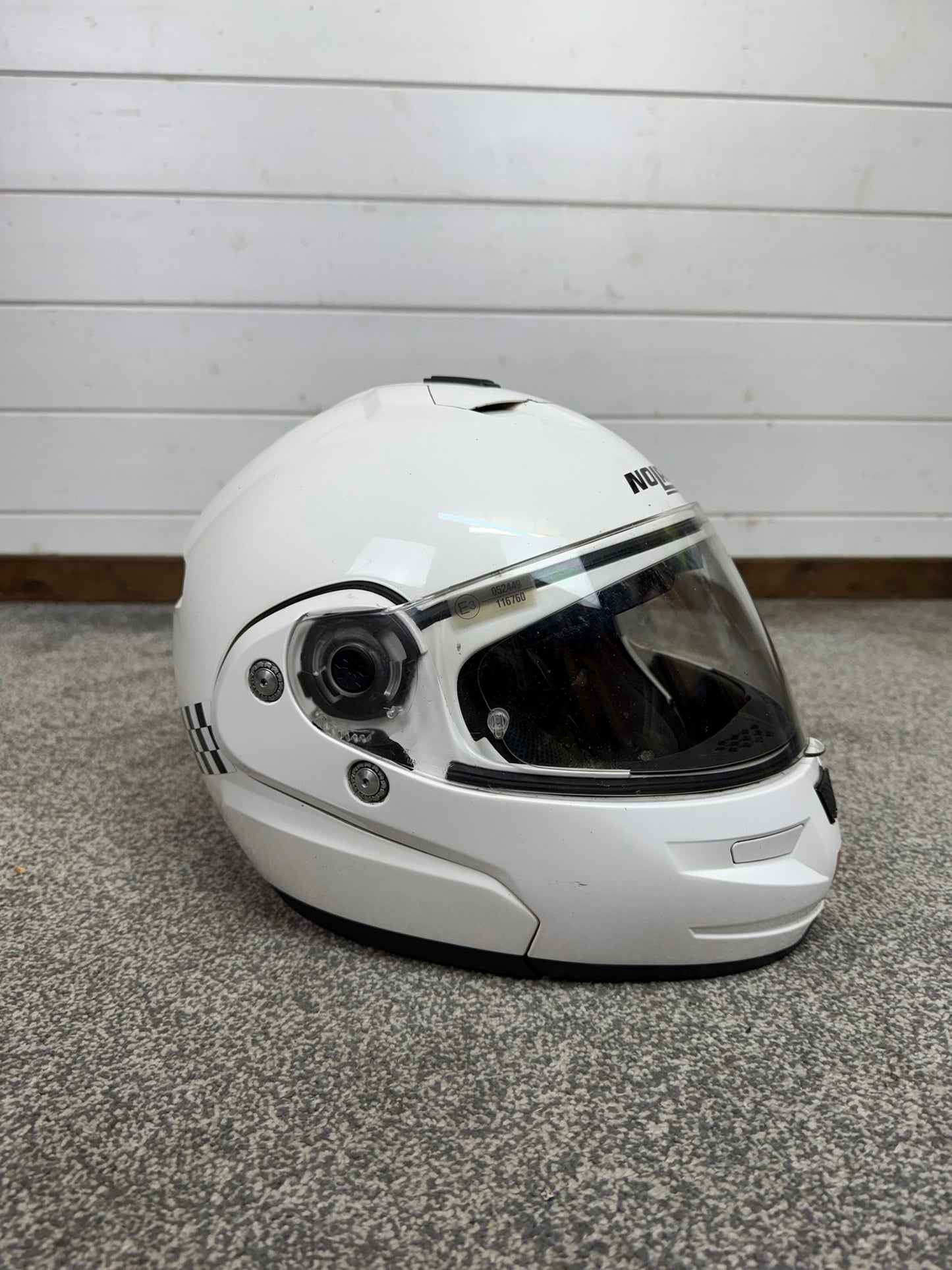Ex Police Nolan Flip-Up N103 Classic N-Com Motorcycle Helmet - Large