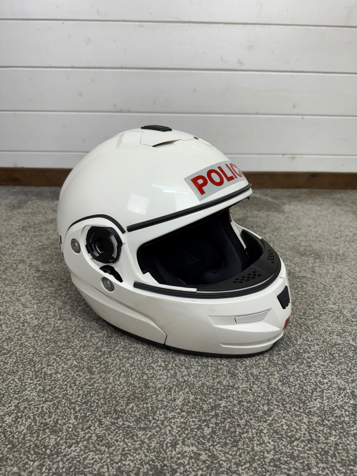 Ex Police Nolan Flip-Up N103 Classic N-Com Motorcycle Helmet - X Large