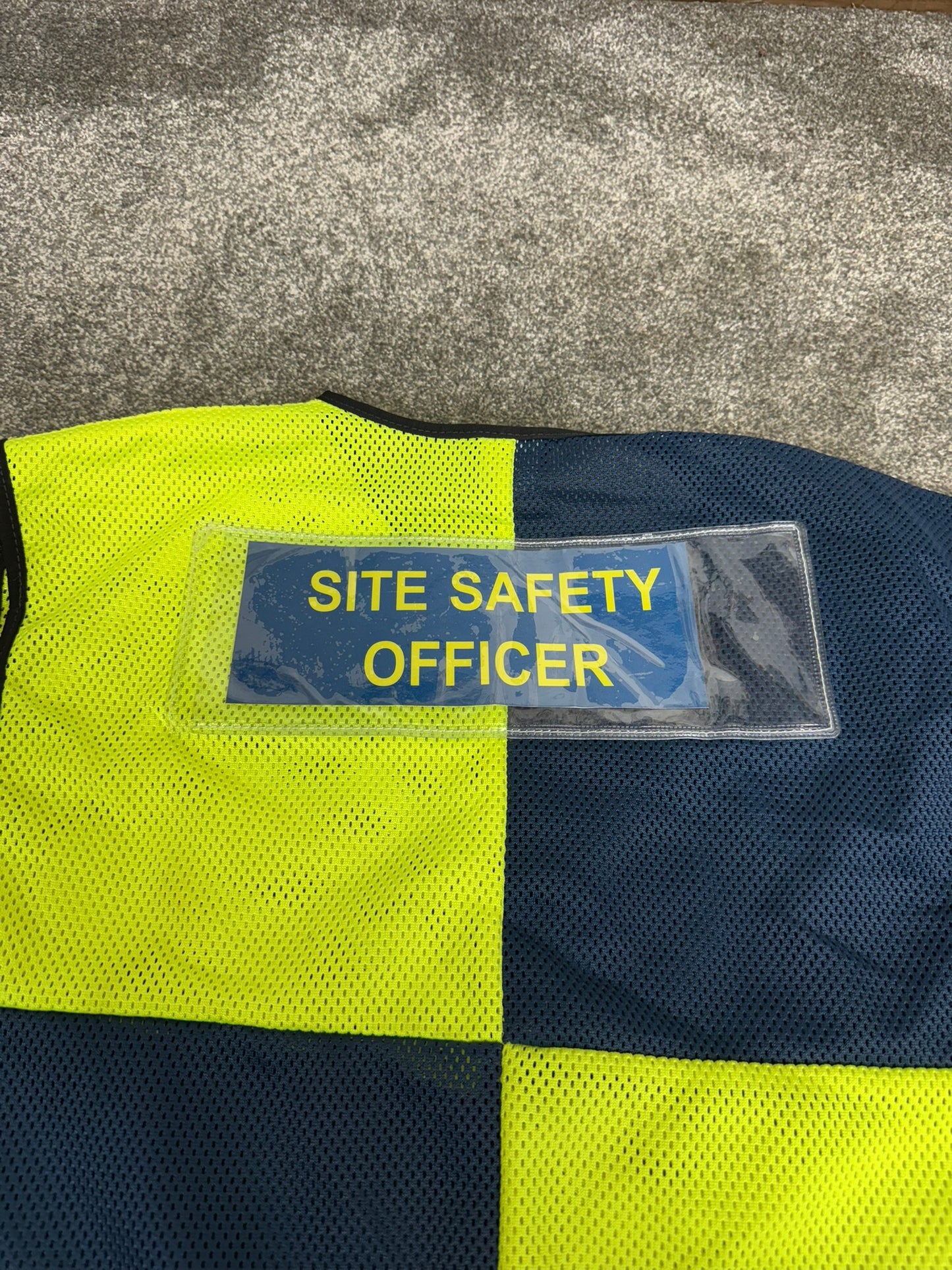 Ex Police Hi Vis Vest Site Safety Officer Public Order Riot Mesh Vest
