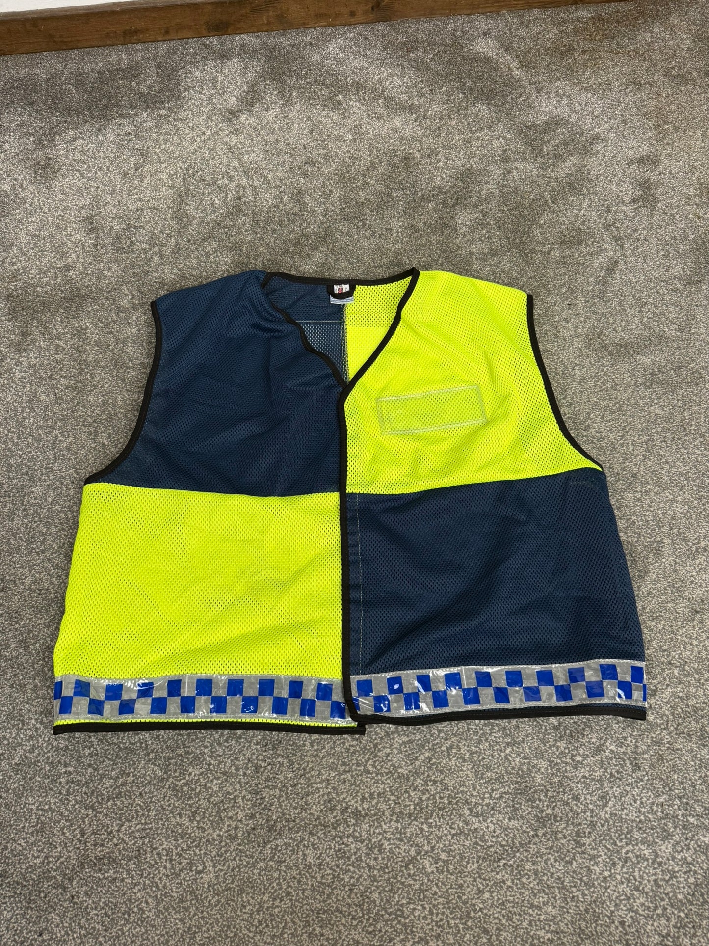 Ex Police Hi Vis Vest Site Safety Officer Public Order Riot Mesh Vest