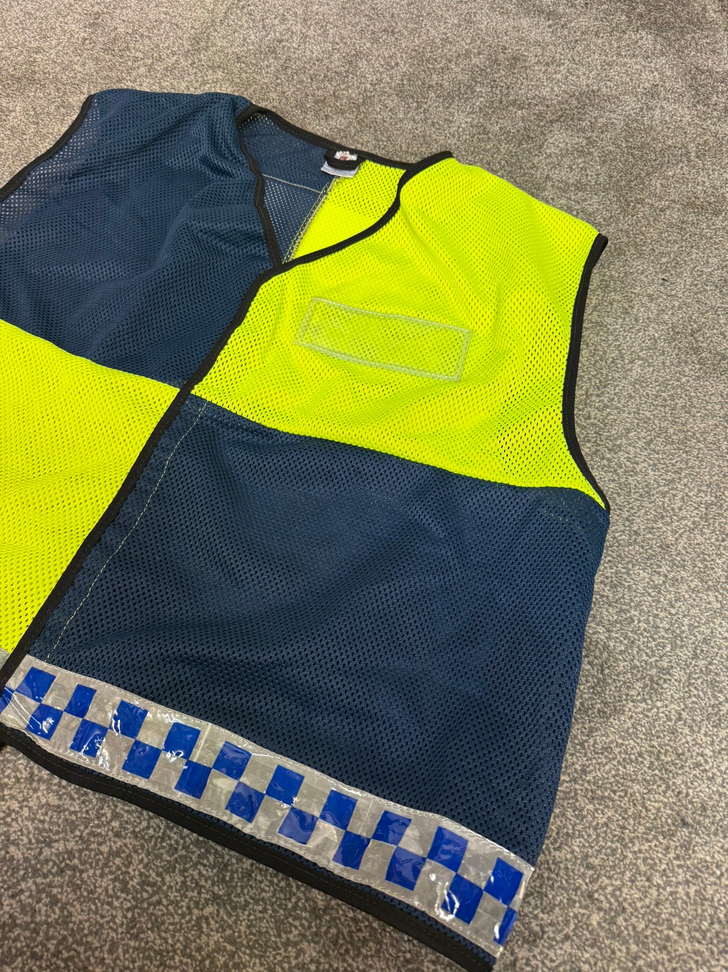 Ex Police Hi Vis Vest Site Safety Officer Public Order Riot Mesh Vest