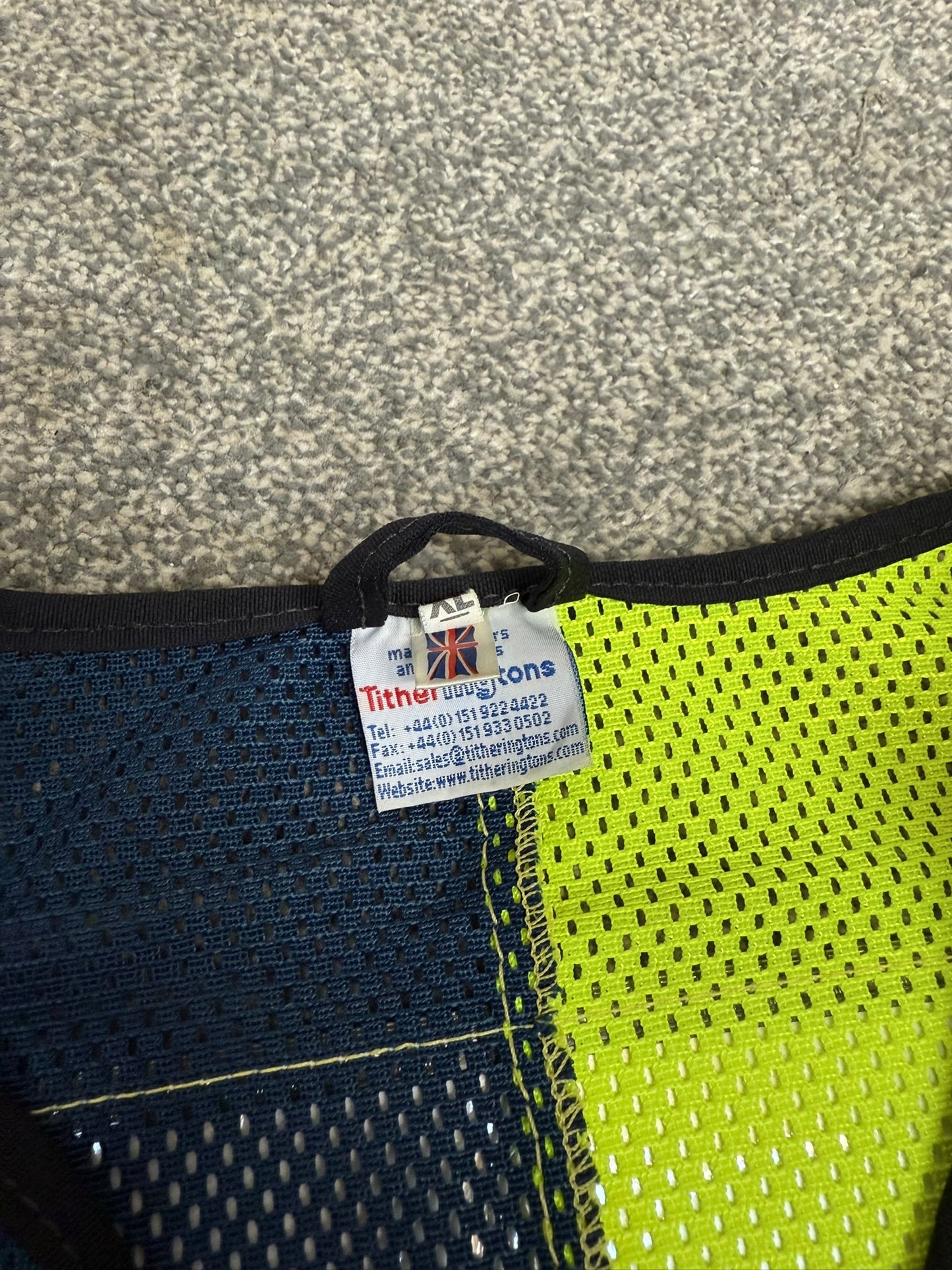 Ex Police Hi Vis Vest Site Safety Officer Public Order Riot Mesh Vest
