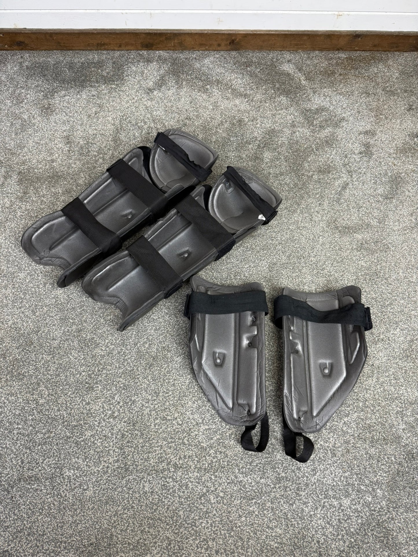 Ex Police Riot Guard Set Knee & Shin and Thigh Guards Pairs Airsoft Paintball