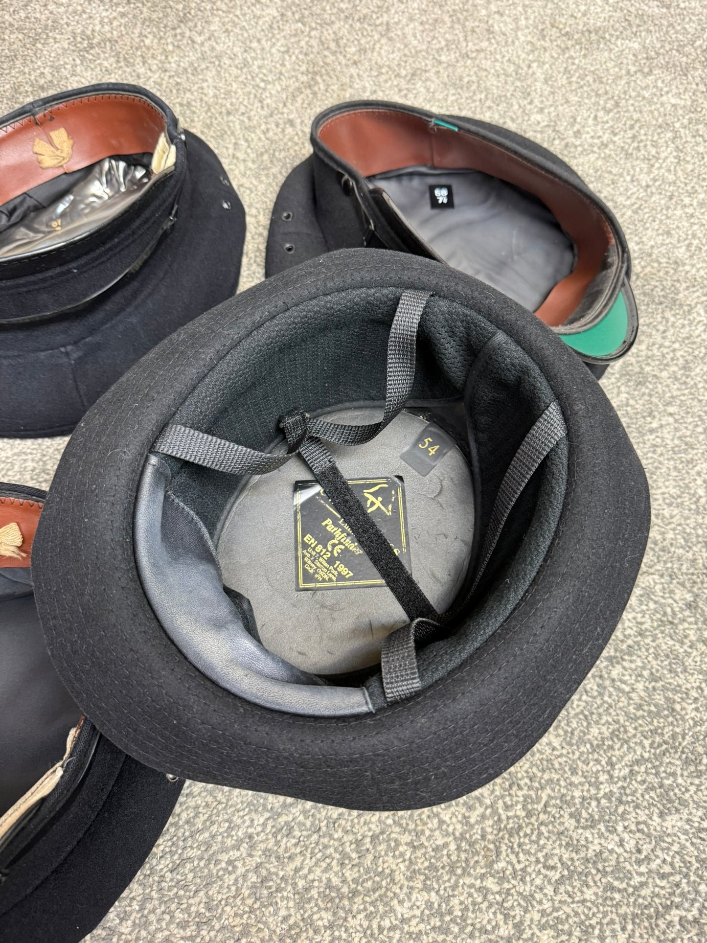5x Ex Police Peak Cap Bowler Hat Job Lot Theatre Headwear Uniform Film Prop Lot