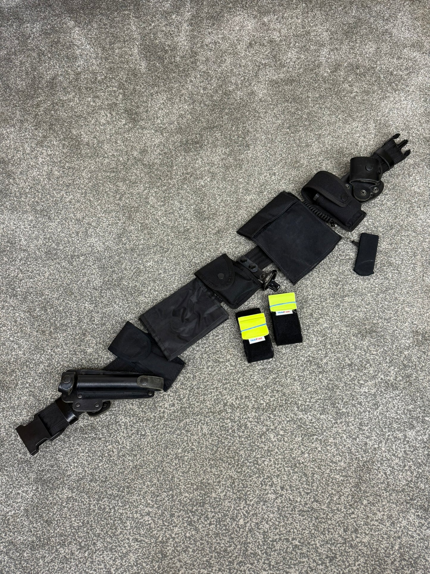 Ex Police Duty Belt & Pouches Fast Strap Restraint Genuine Security Equipment
