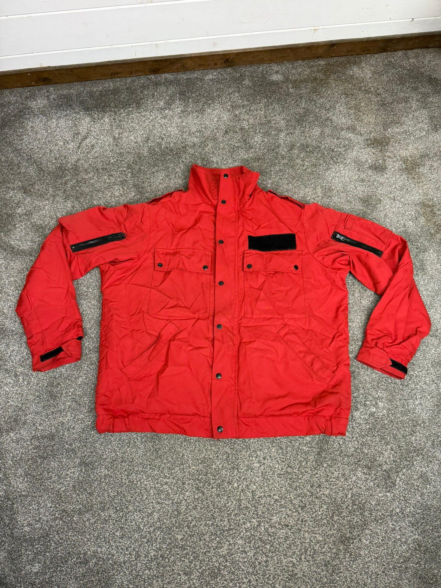 Ex Police Red PSU Riot Training Jacket Derby Unitex Public Order