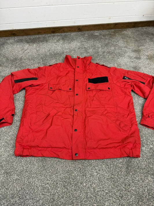 Ex Police Red PSU Riot Training Jacket Derby Unitex Public Order