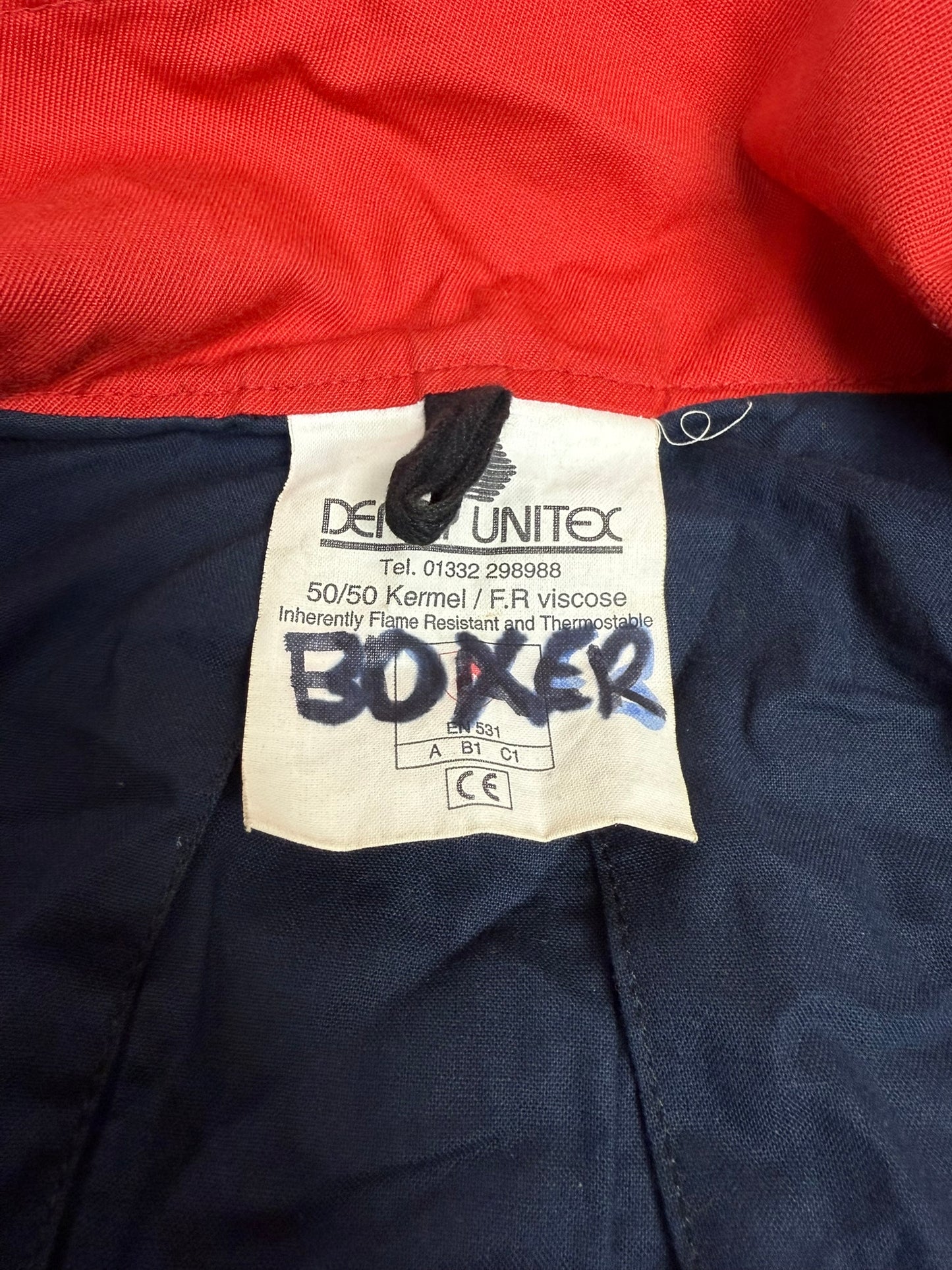 Ex Police Red PSU Riot Training Jacket Derby Unitex Public Order