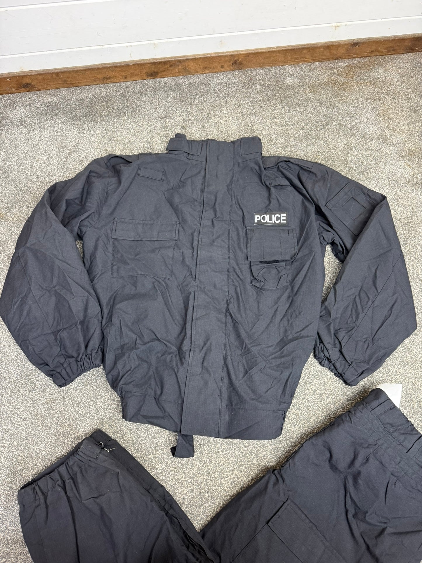 Ex Police 2 Piece Coverall PSU Flame Retardant Riot Suit LARGE - Badged