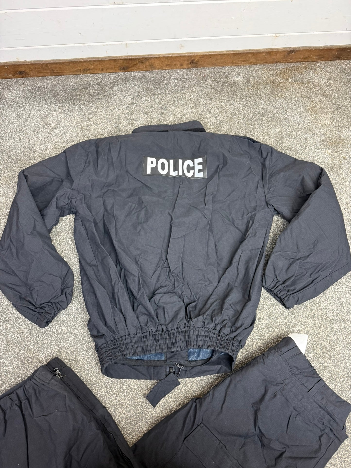 Ex Police 2 Piece Coverall PSU Flame Retardant Riot Suit LARGE - Badged