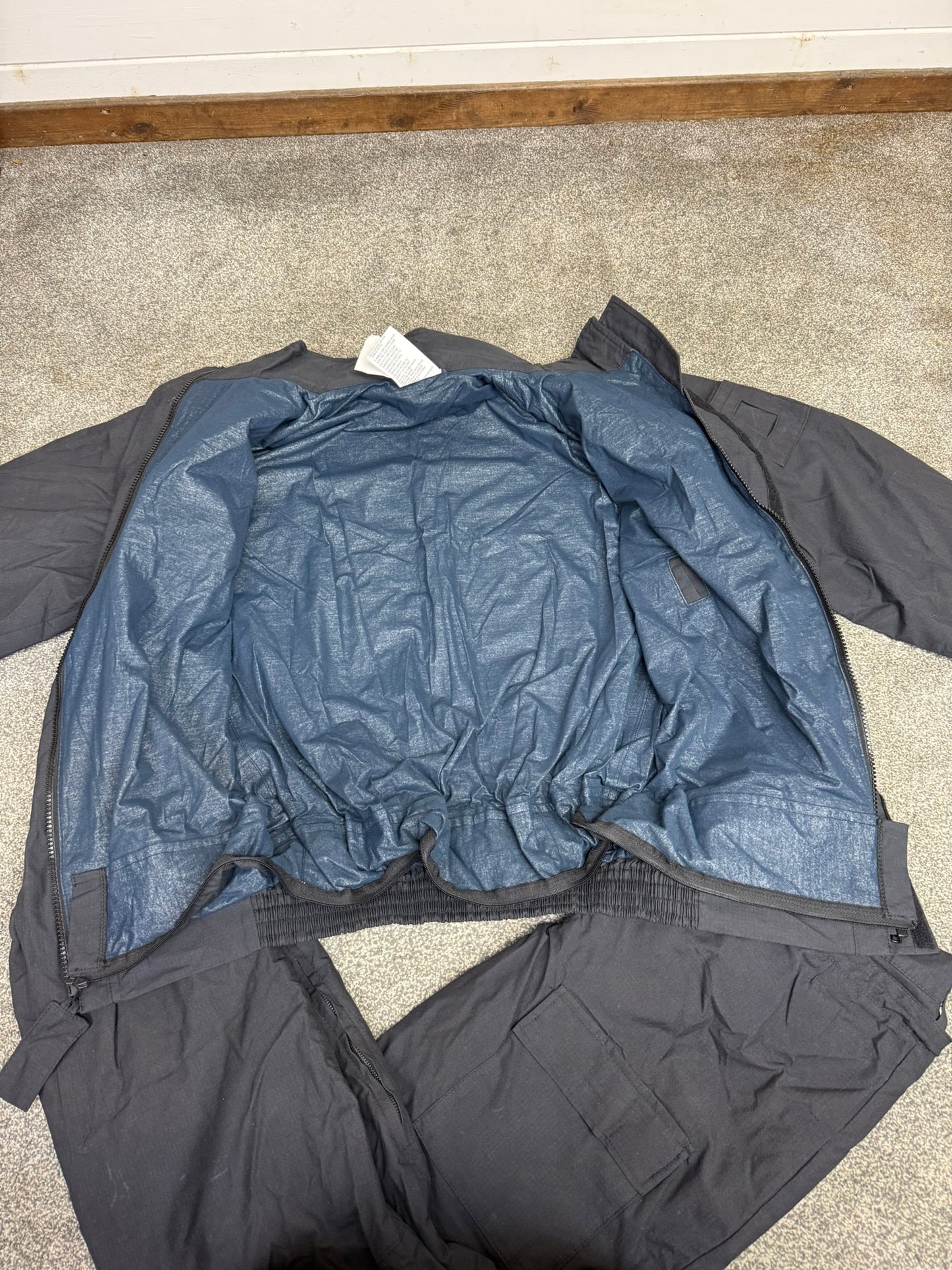 Ex Police 2 Piece Coverall PSU Flame Retardant Riot Suit LARGE - Badged