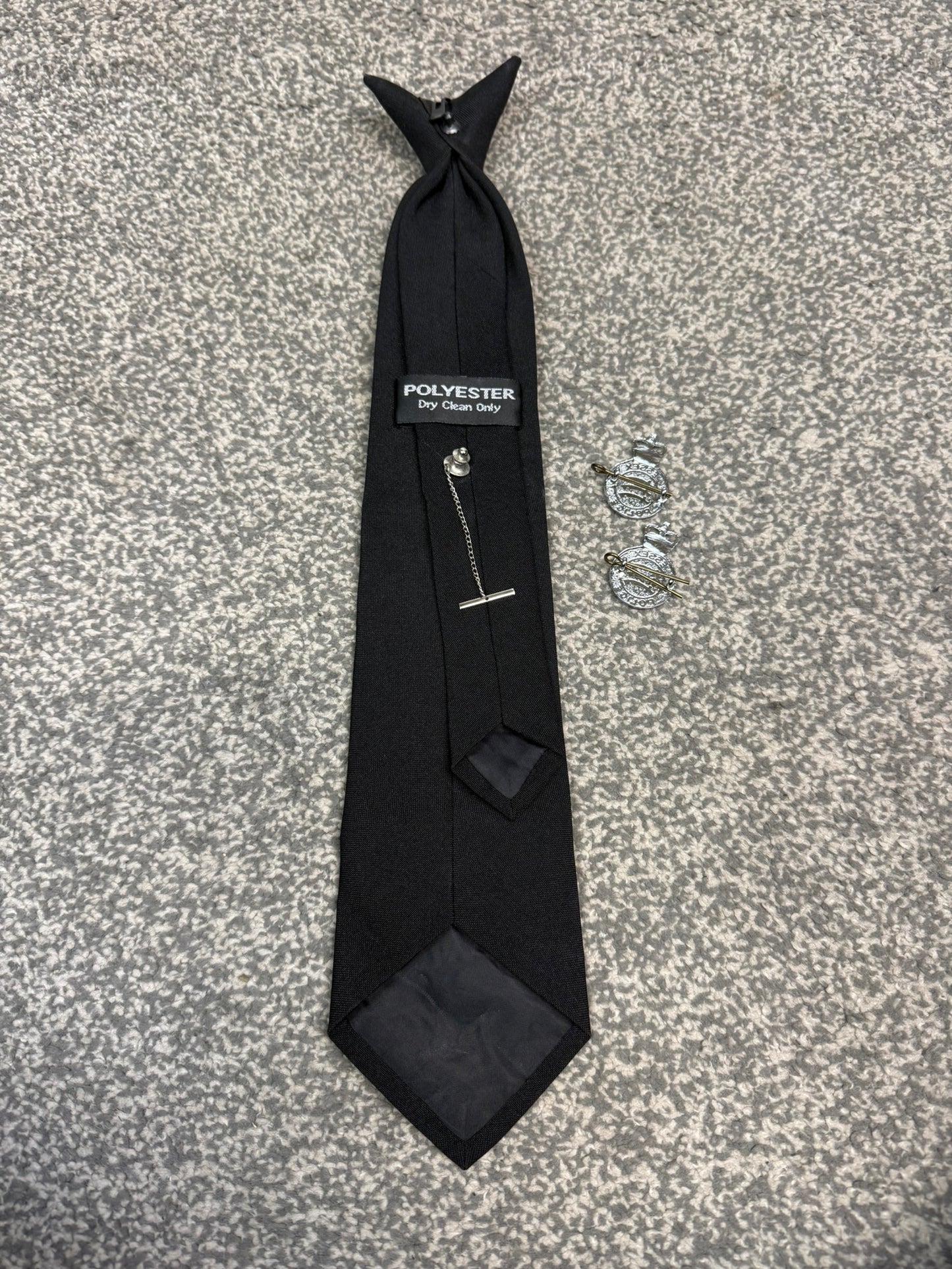 Ex Essex Police Clip On Tie & 2x Lapel Badges Collector Memorabilia Display Uniform