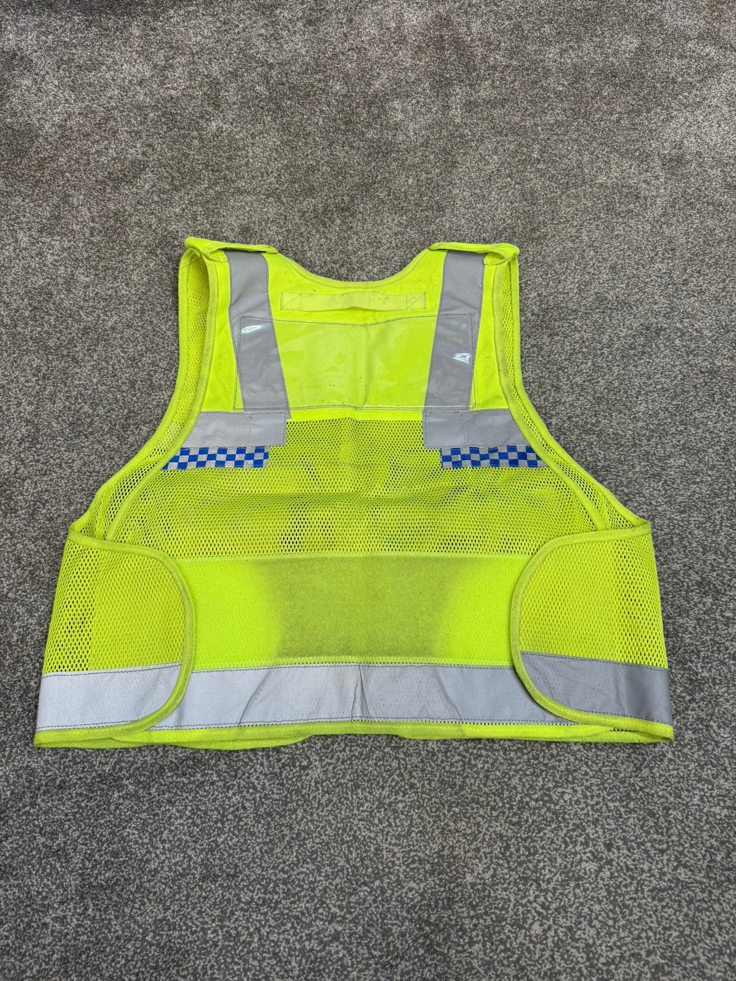 Ex Police Protec Tactical Vest Hi Vis Chequered Security Utility Patrol Vest MEDIUM