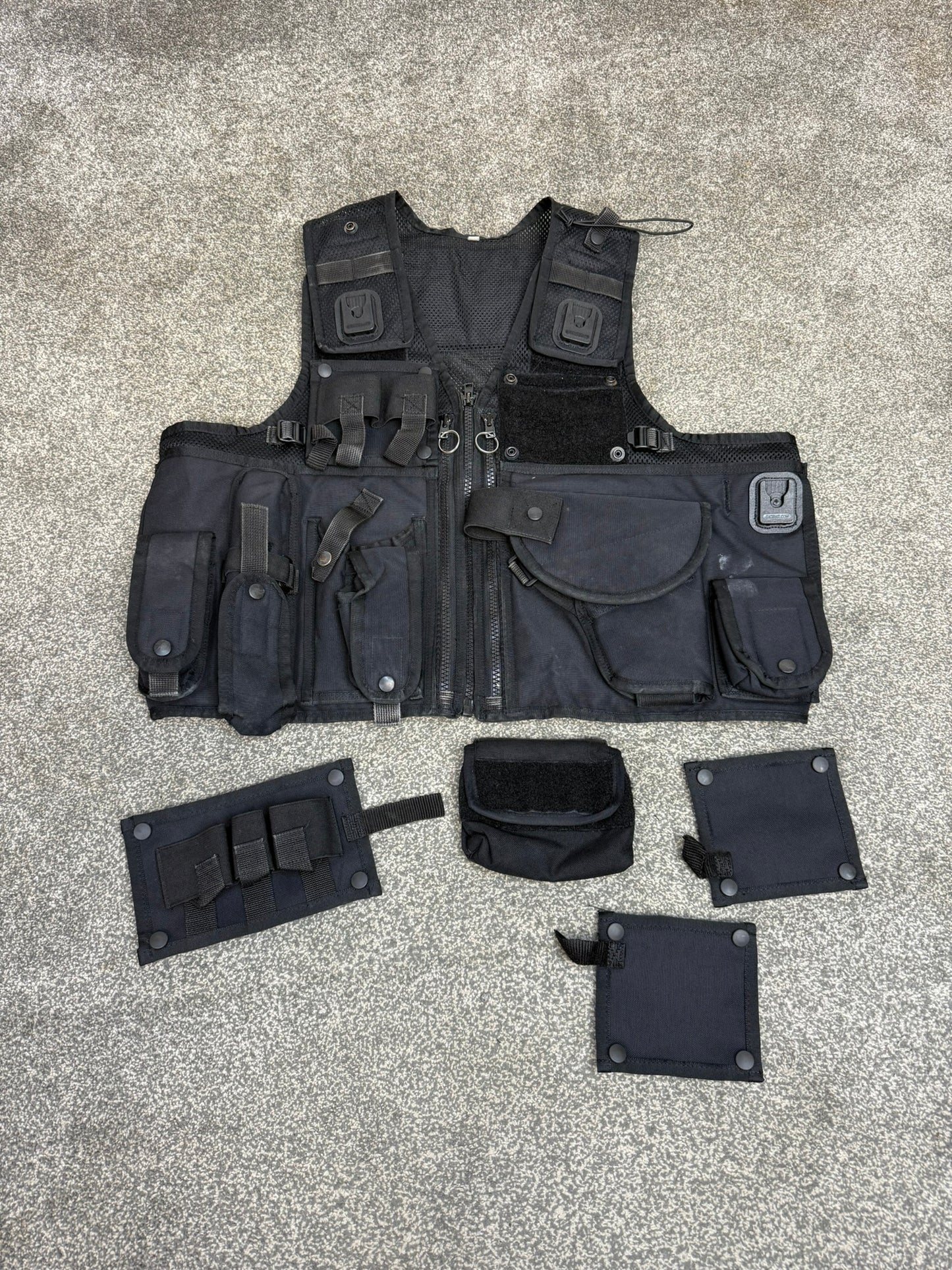 Ex Police Black Arktis Firearms Vest With Modular Panels Utility Tac Vest