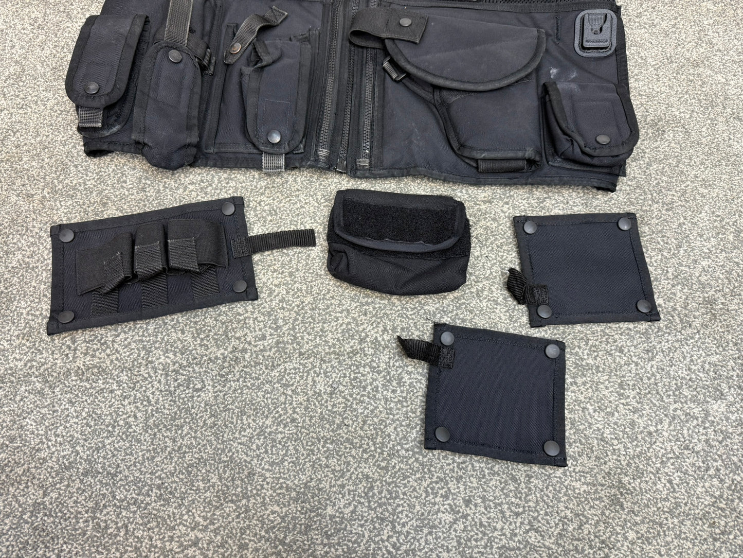 Ex Police Black Arktis Firearms Vest With Modular Panels Utility Tac Vest