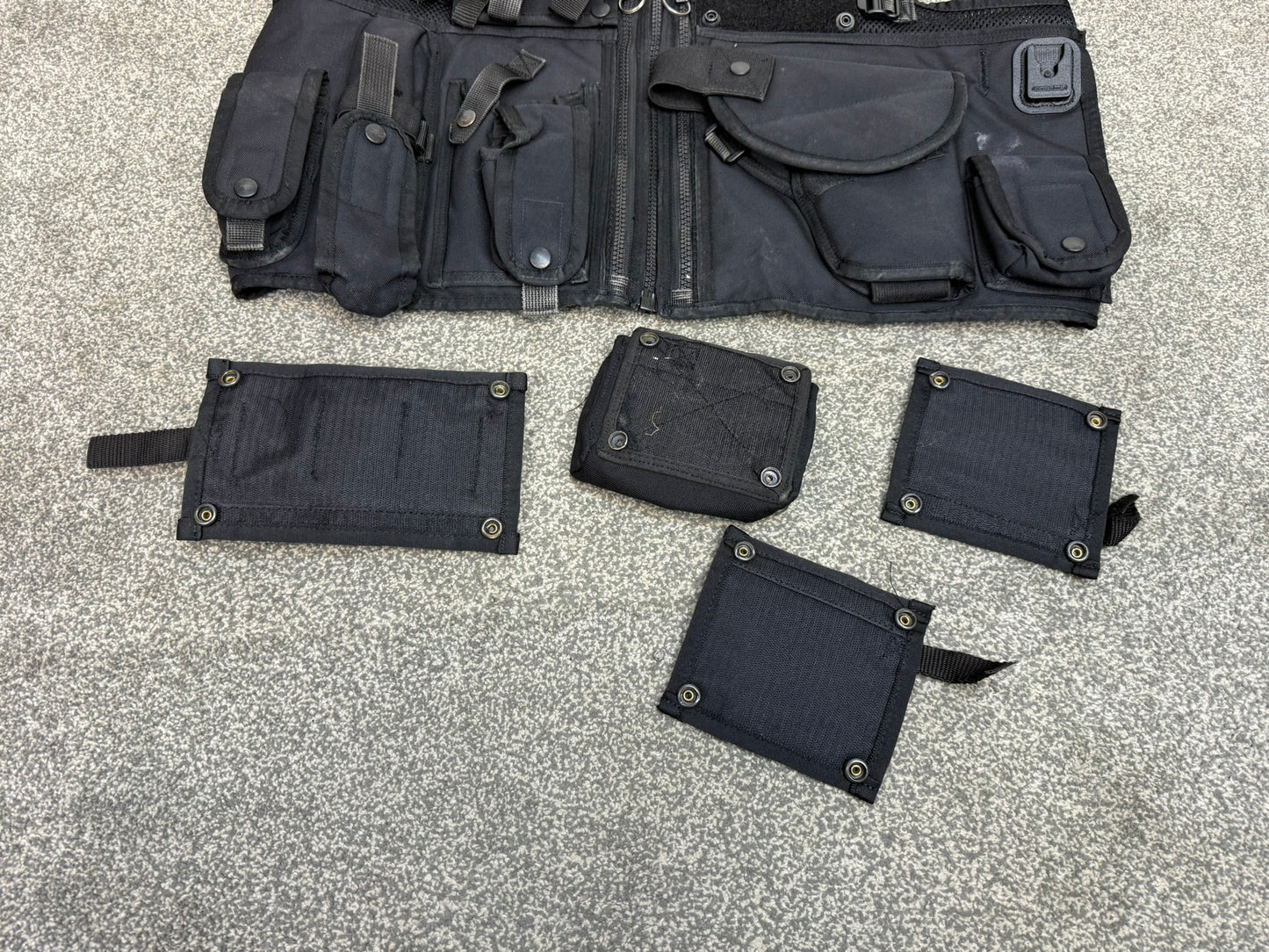 Ex Police Black Arktis Firearms Vest With Modular Panels Utility Tac Vest