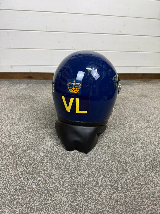 Ex Police Defender Riot Helmet Hood & Bag TV Film Collectable Display 58-59cm