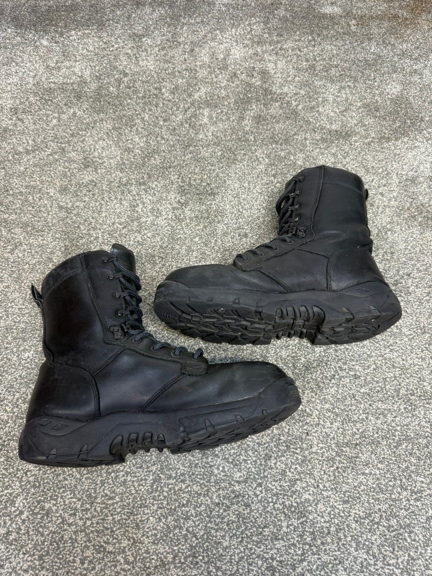 Ex Police Magnum Shield ST Black Leather Tactical Boots UK 10