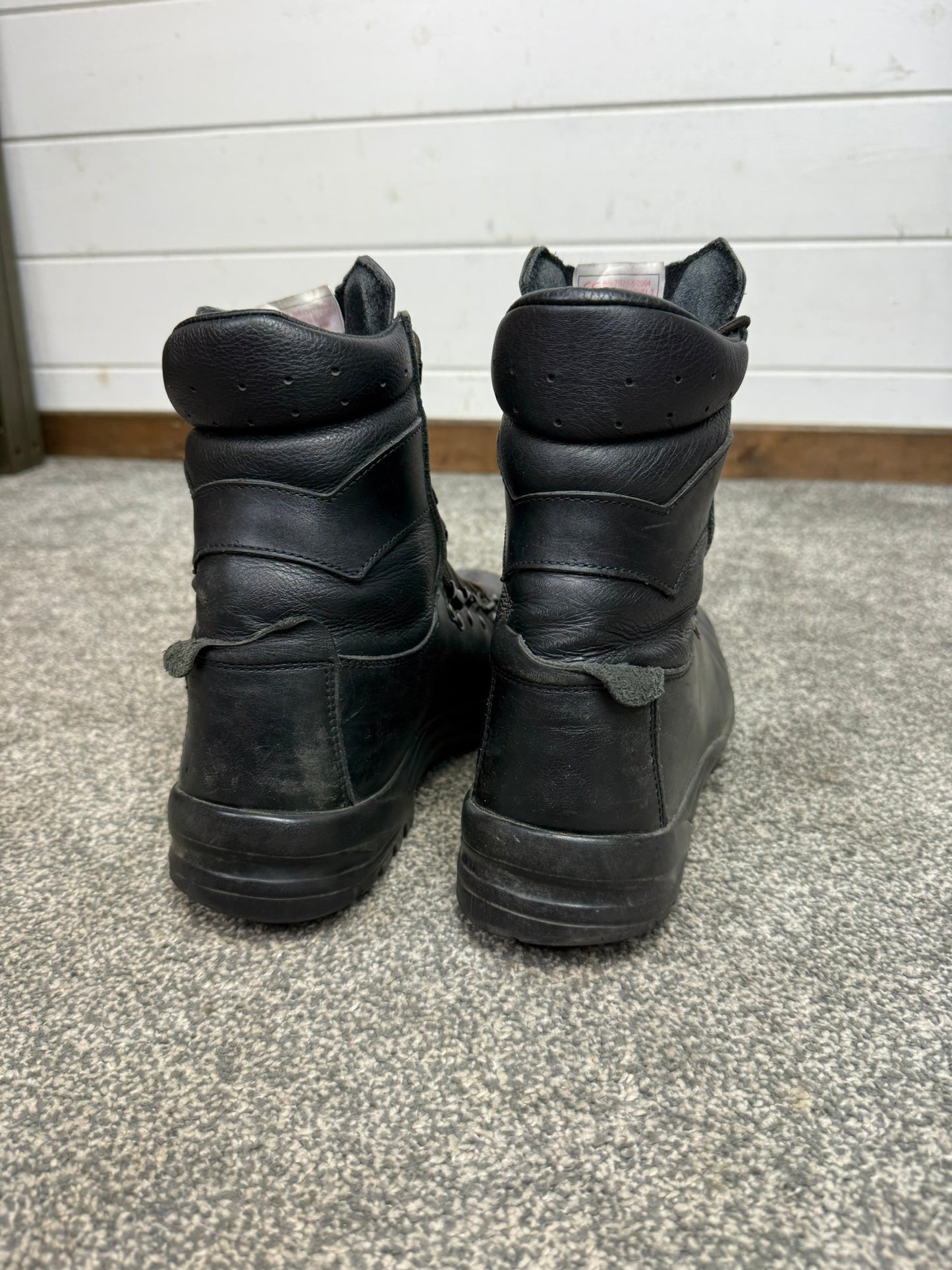 Altberg Peacekeeper P3 VS Black Leather Waterproof Combat Boots Size UK 8