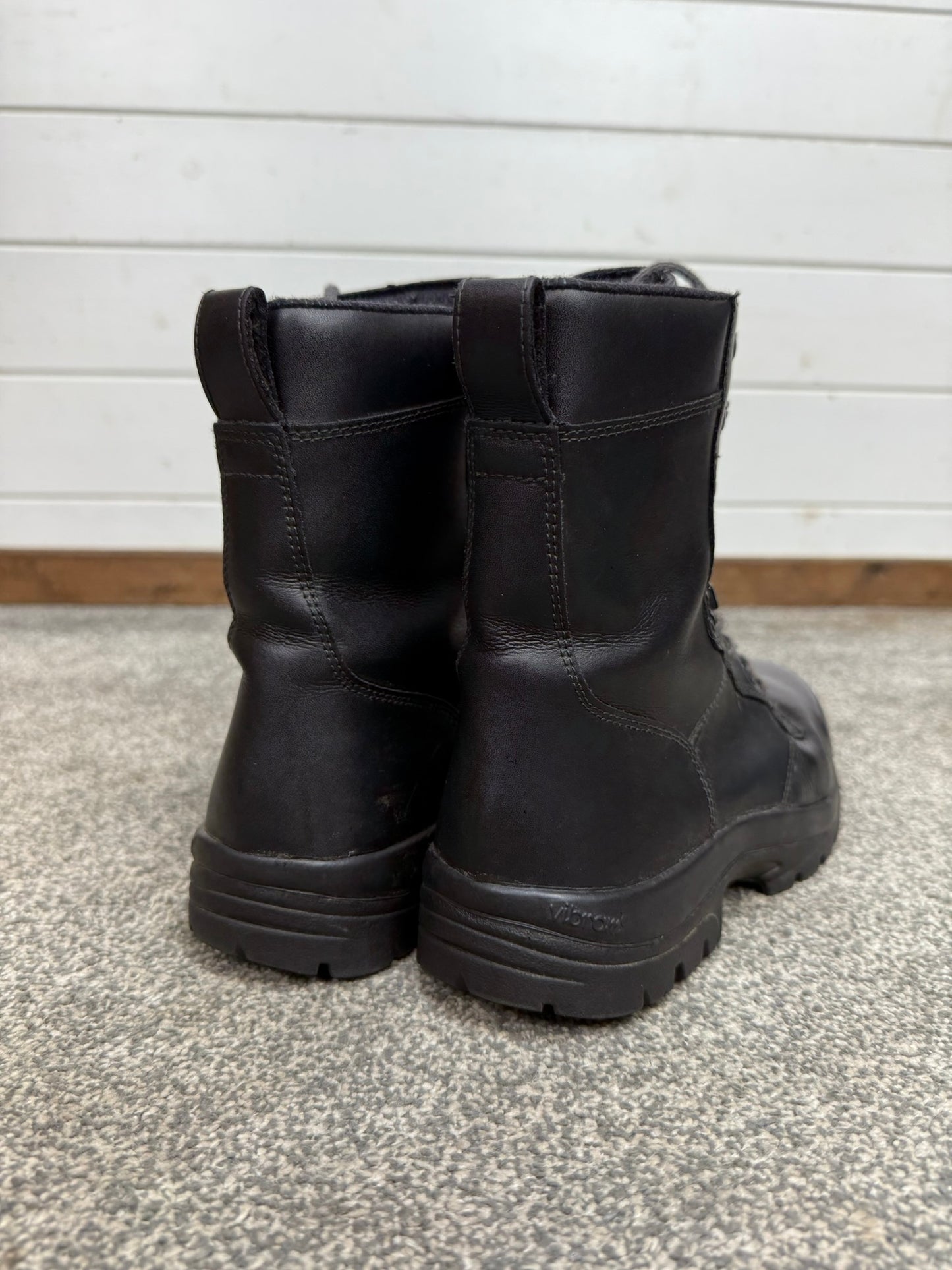 Ex Police Magnum Elite Shield Combat Boots Black Leather UK 6.5 Security
