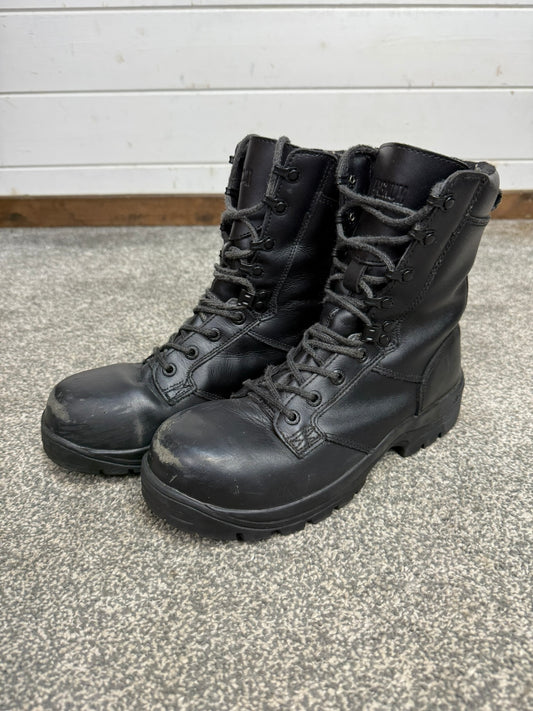 Ex Police Magnum Elite Shield Combat Boots Black Leather UK 6 Security