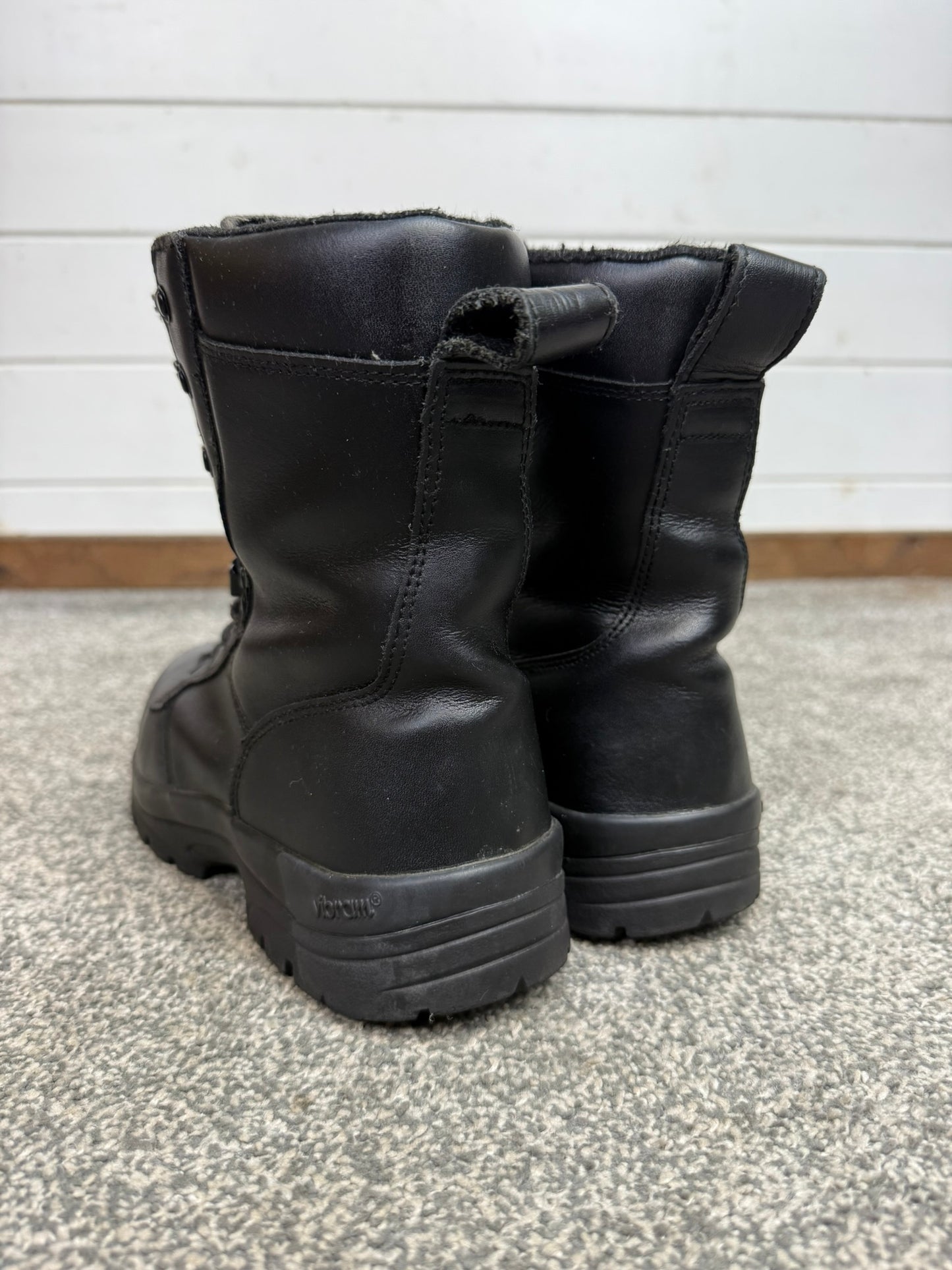 Ex Police Magnum Elite Shield Combat Boots Black Leather UK 6 Security