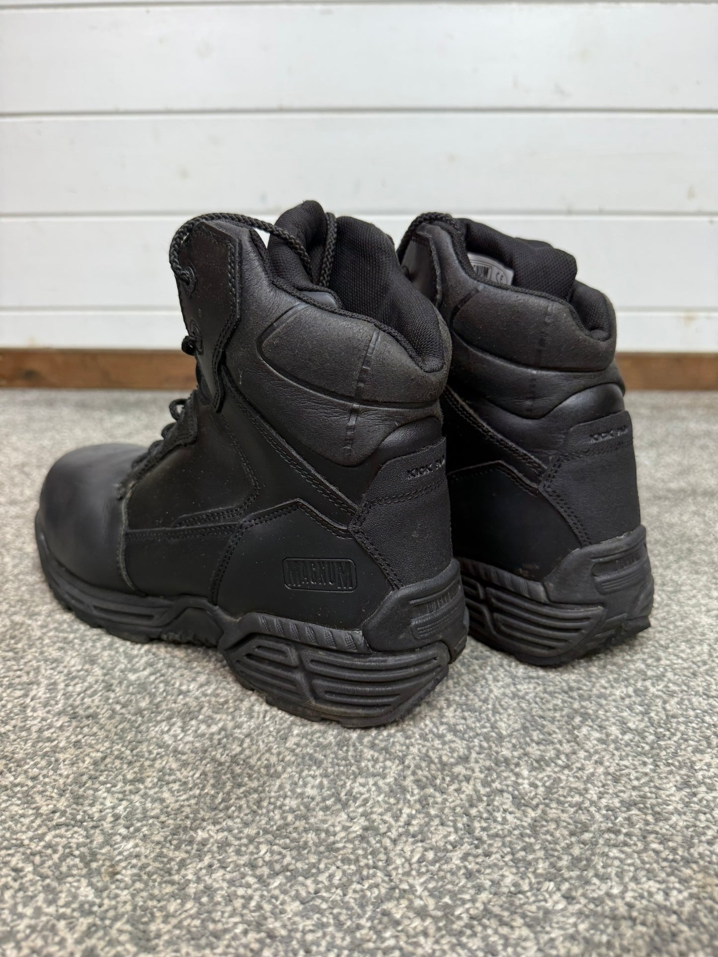 Ex Police Magnum Stealth Force 6.0 Combat Boots Black Leather UK 9 Security