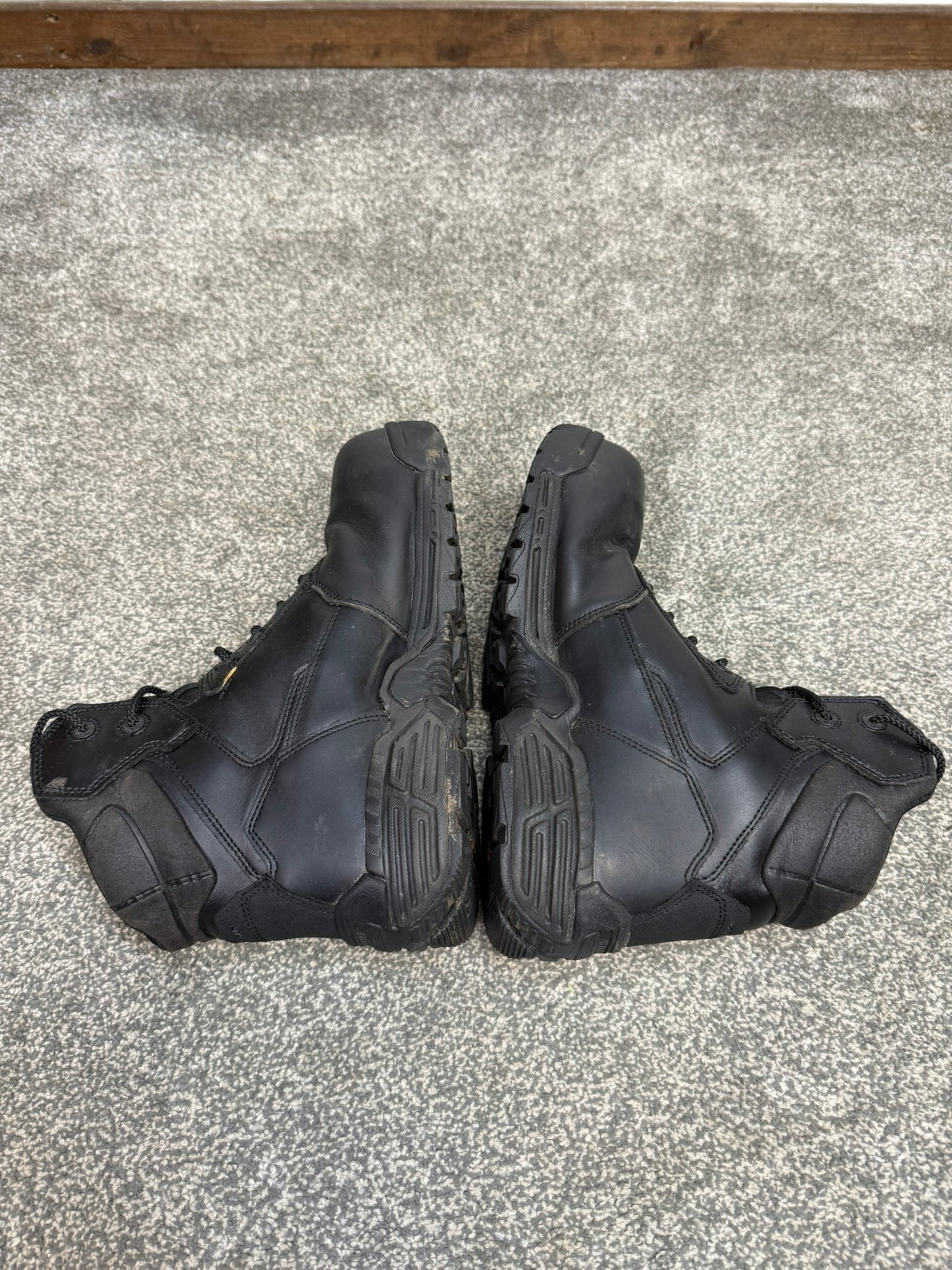 Ex Police Magnum Stealth Force 6.0 Combat Boots Black Leather UK 9 Security