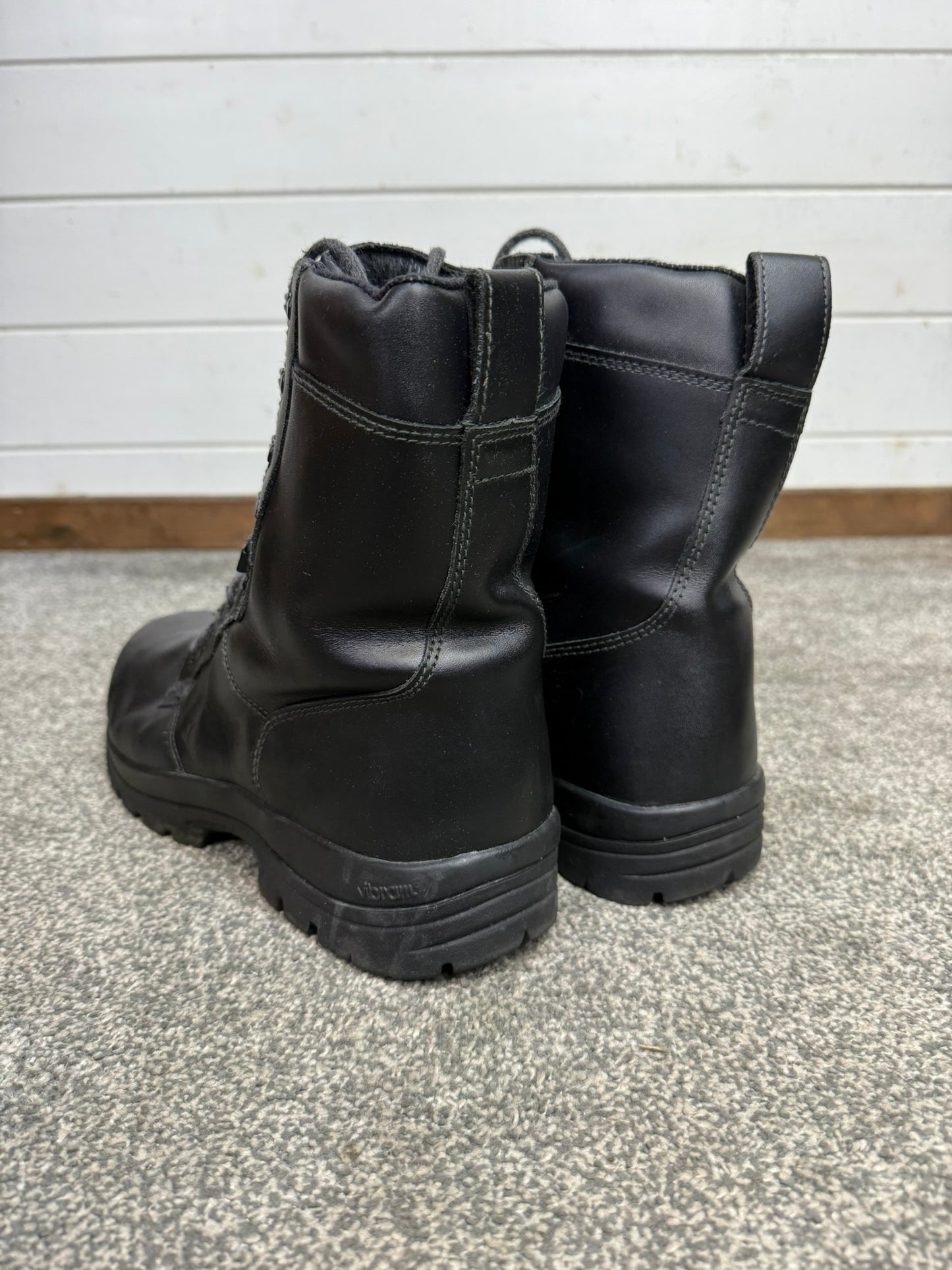 Ex Police Magnum Elite Shield Combat Boots Black Leather UK 11 Security Work