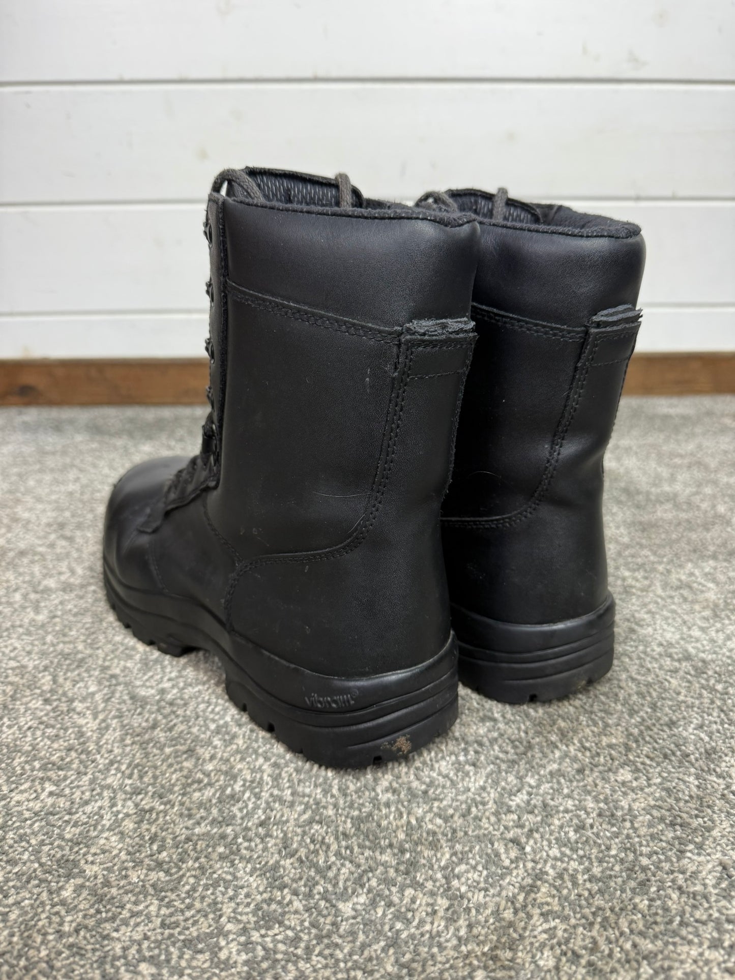 Ex Police Magnum Elite Shield Combat Boots Black Leather UK 9 Security Work