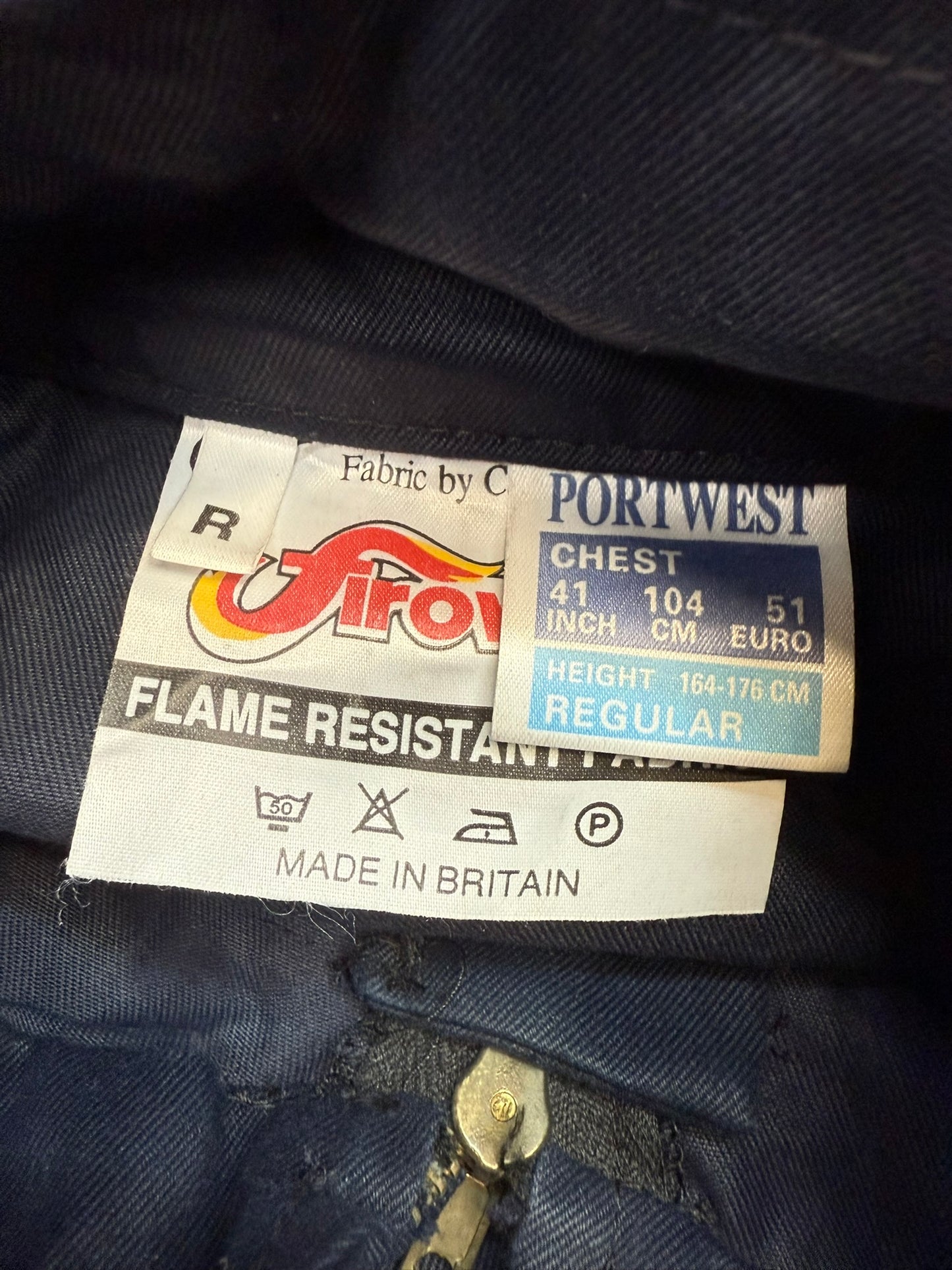 Ex Essex Police Portwest Coverall Riot Suit 41" Chest PSU Flame Resistant Riot Overalls