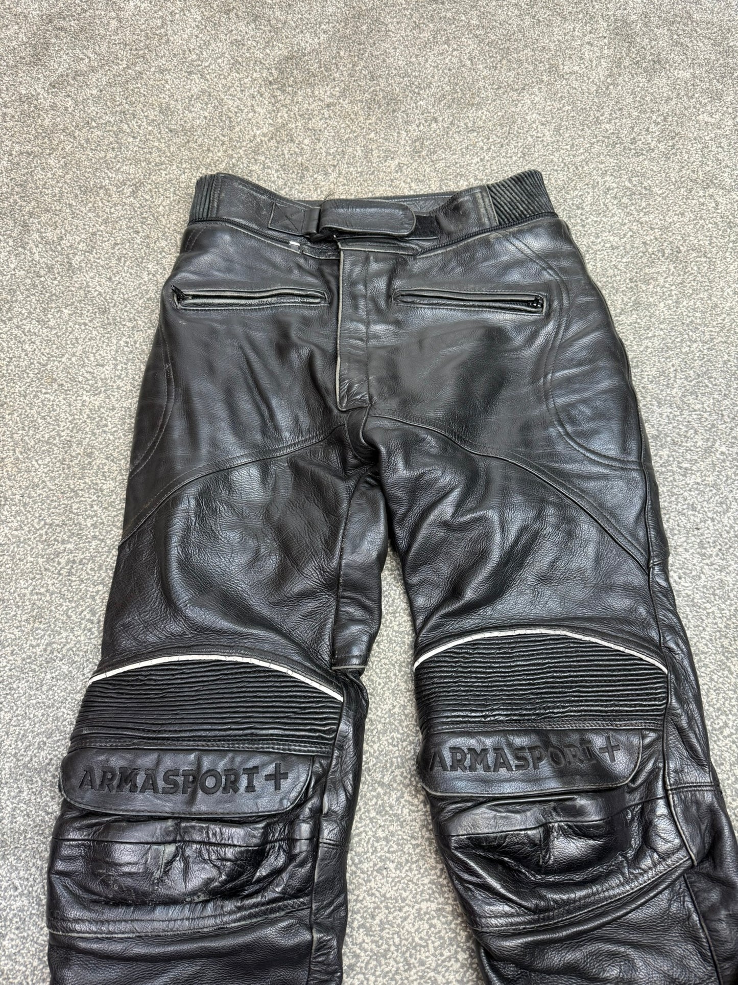 Ex Police Frank Thomas Motorcycle Leather Trousers Armasport 30" Waist