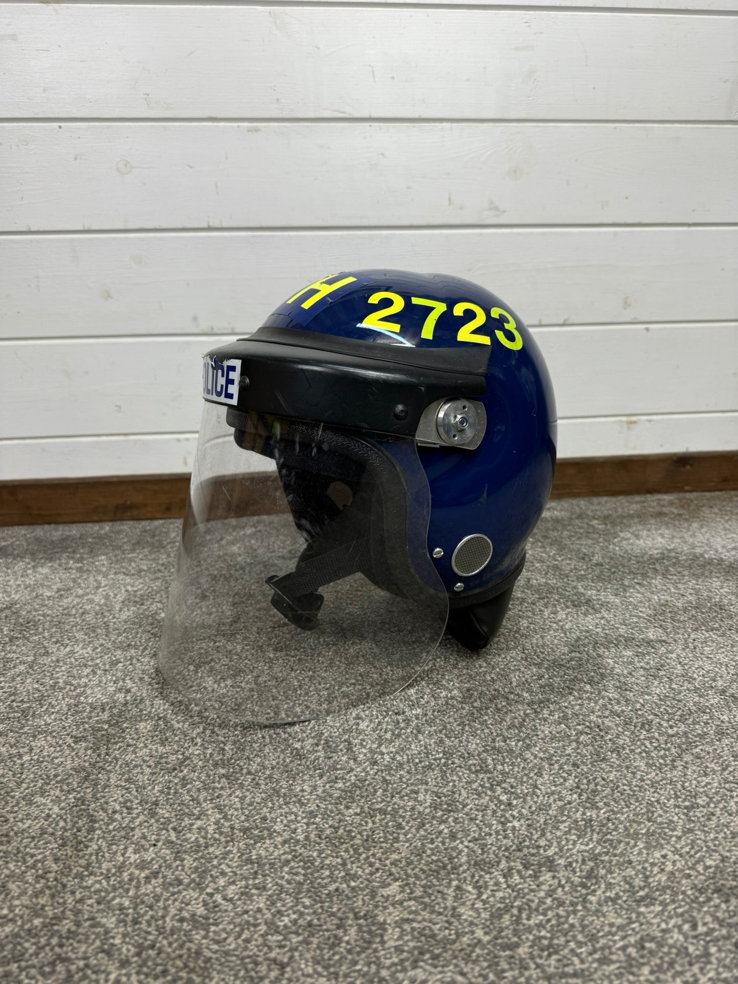 Ex Police Riot Helmet Genuine Obsolete Collectable Display Airsoft Paintball