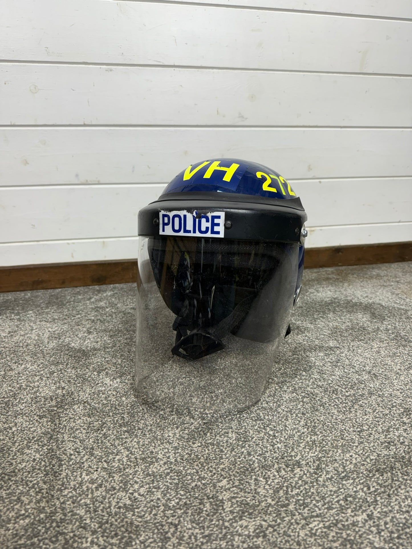 Ex Police Riot Helmet Genuine Obsolete Collectable Display Airsoft Paintball