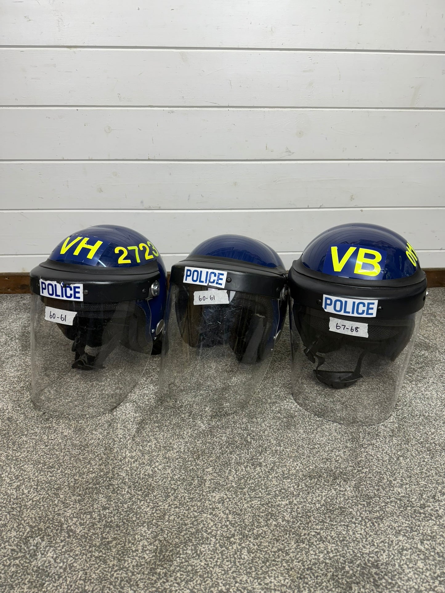 Ex Police Riot Helmet Genuine Obsolete Collectable Display Airsoft Paintball