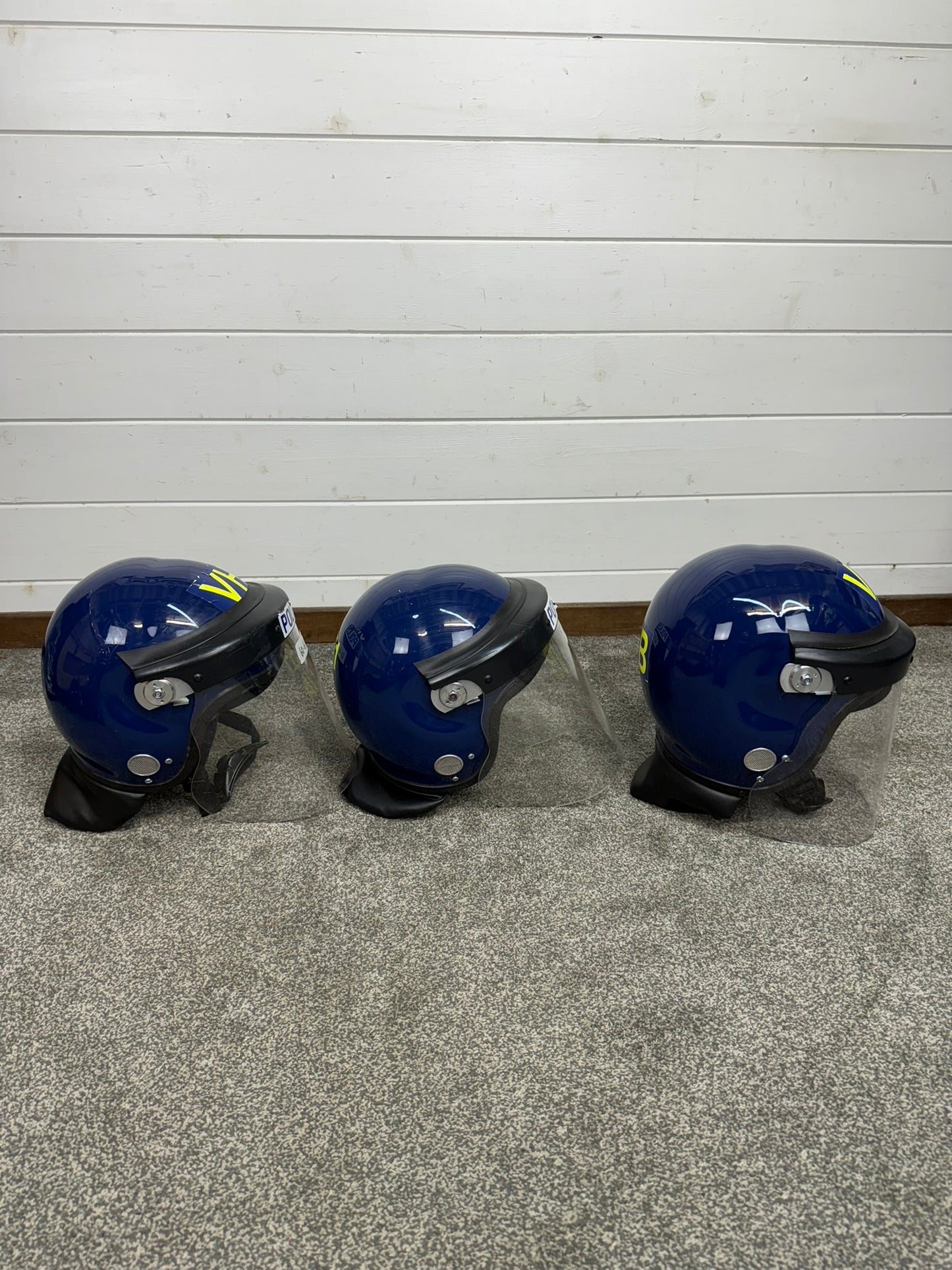 Ex Police Riot Helmet Genuine Obsolete Collectable Display Airsoft Paintball