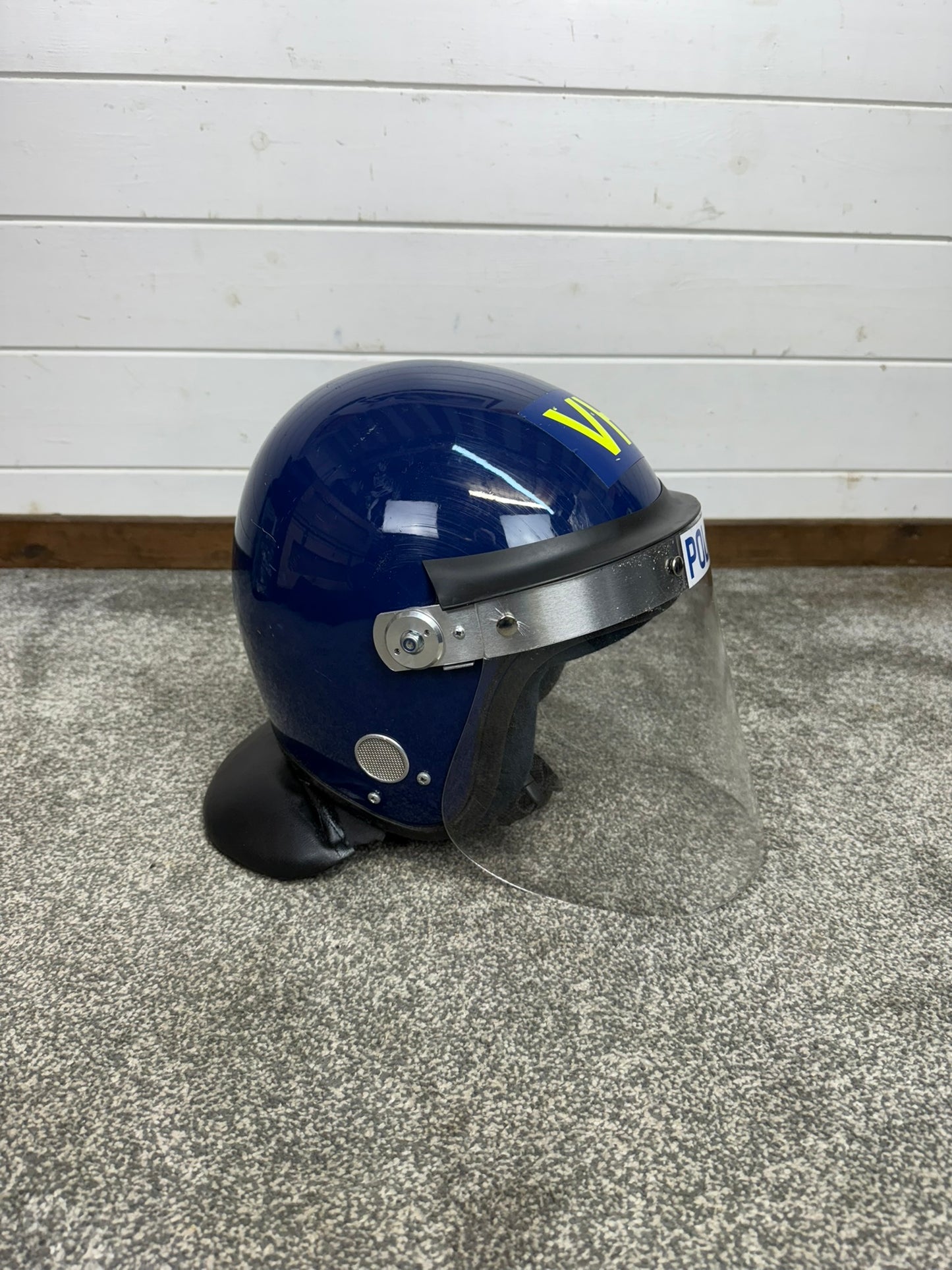 Ex Police Riot Helmet Defender Genuine Obsolete Collectable Display Airsoft