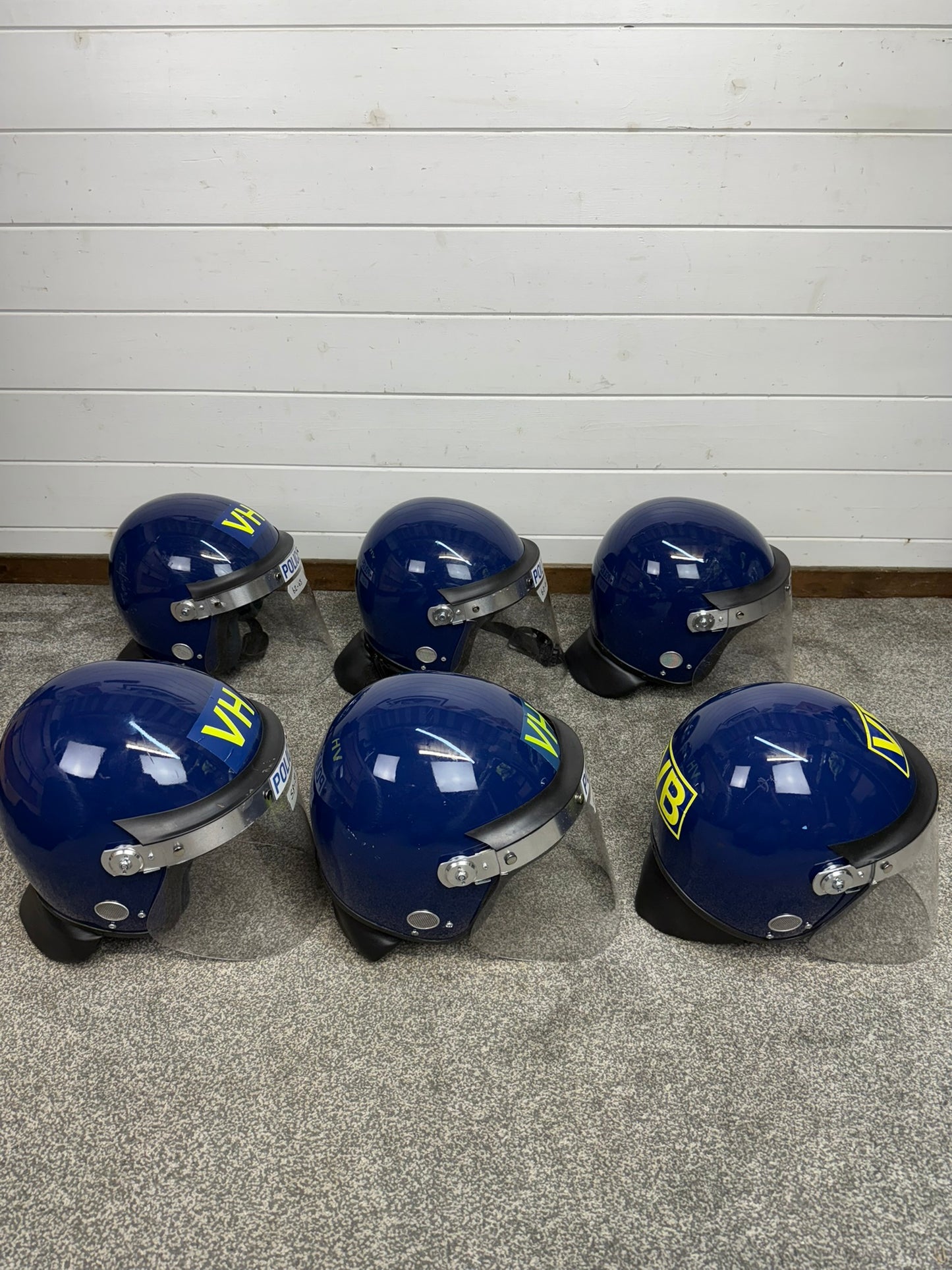 Ex Police Riot Helmet Defender Genuine Obsolete Collectable Display Airsoft